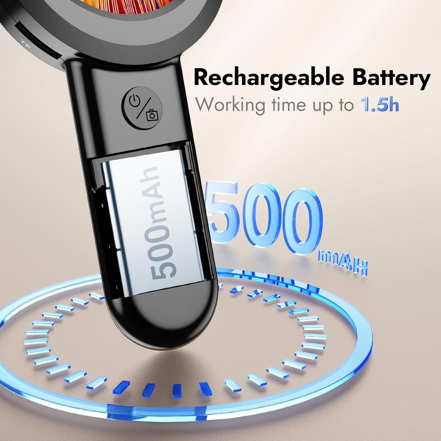 Lupa Electrónica Leipan HM020 100X 2" Pantalla IPS Luz UV