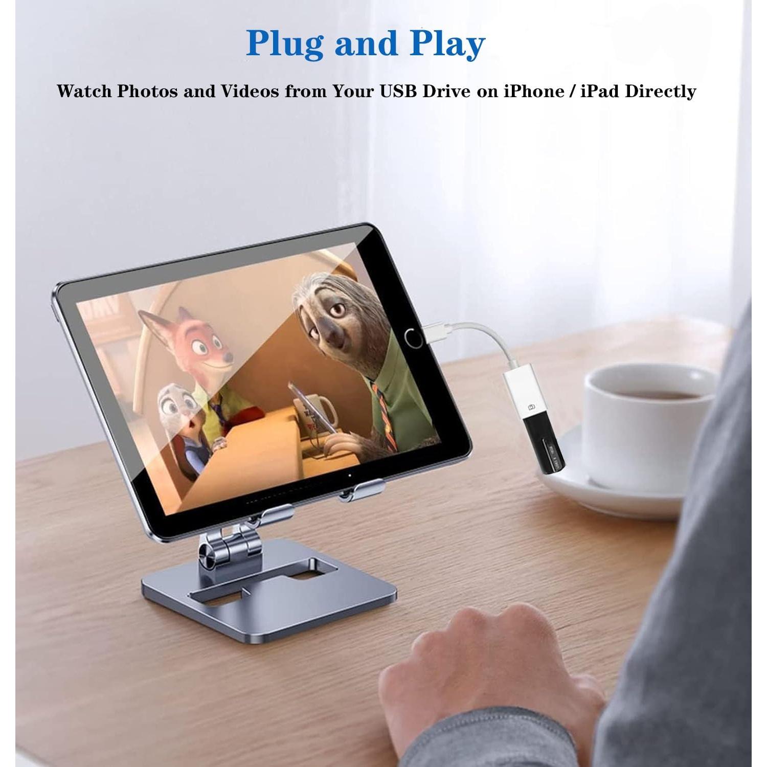 Adaptador Lightning a USB Wahbite OTG para iPhone y iPad