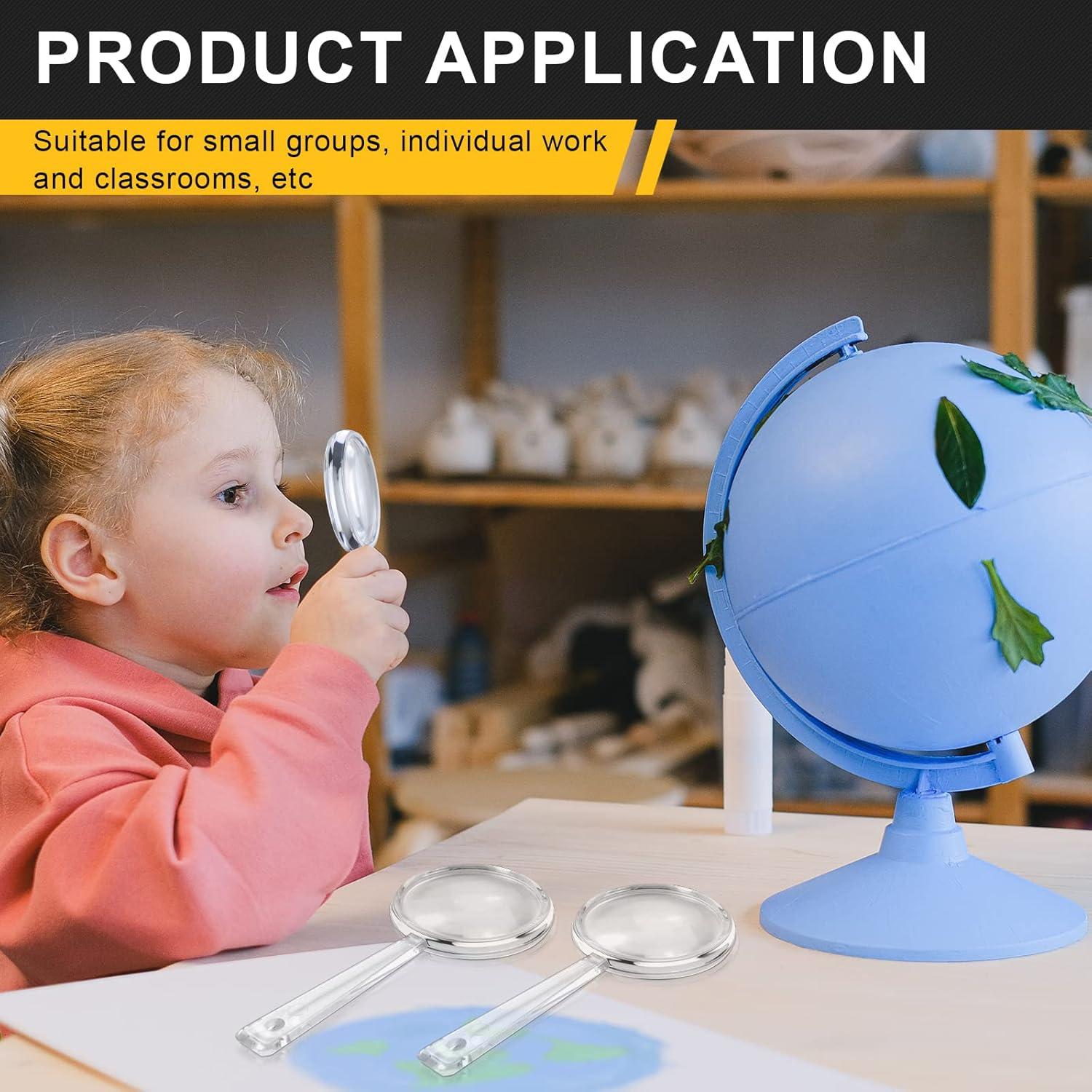 BILLIOTEAM Set de 40 Lentes de Aumento Acrílico 5X Mini