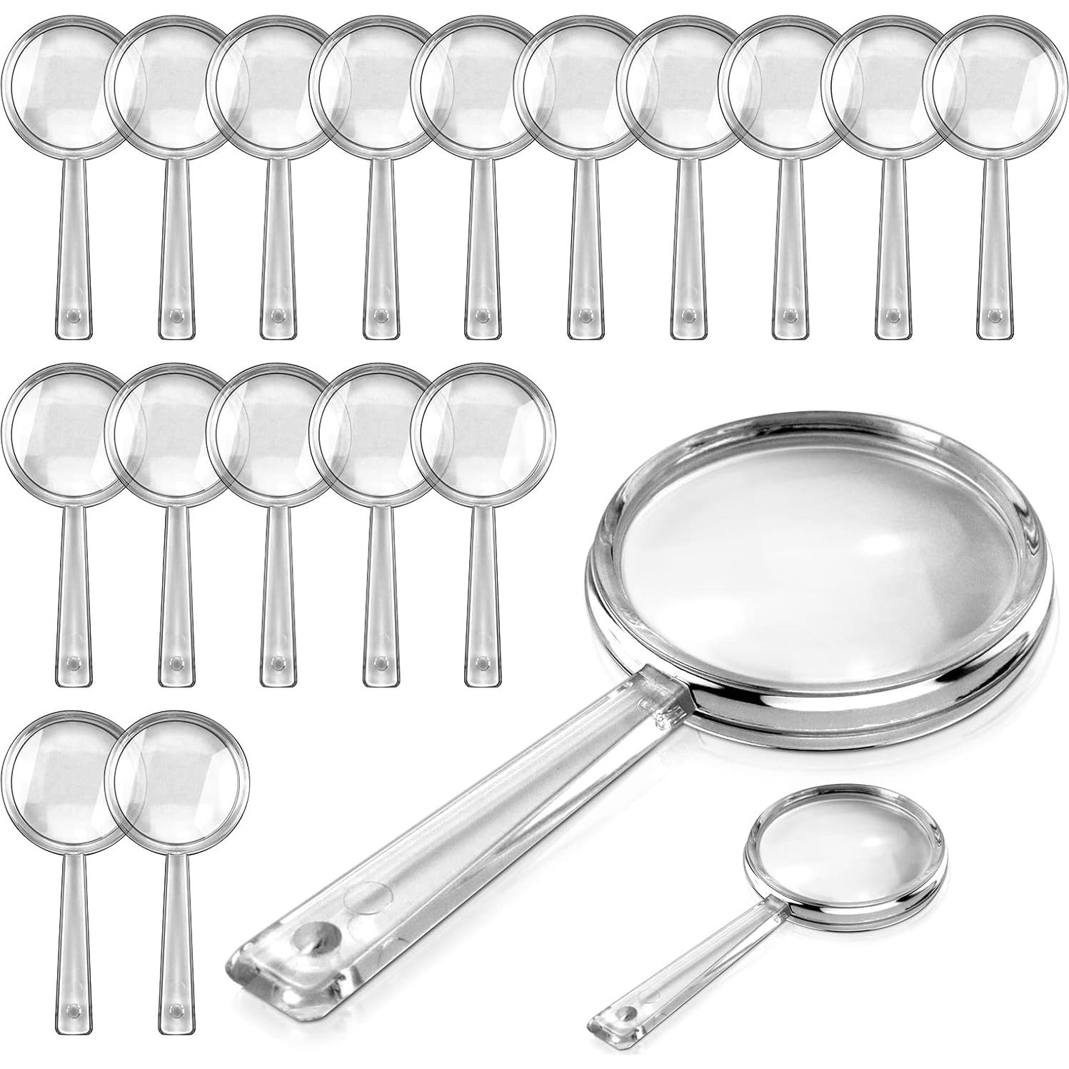 BILLIOTEAM Set de 40 Lentes de Aumento Acrílico 5X Mini