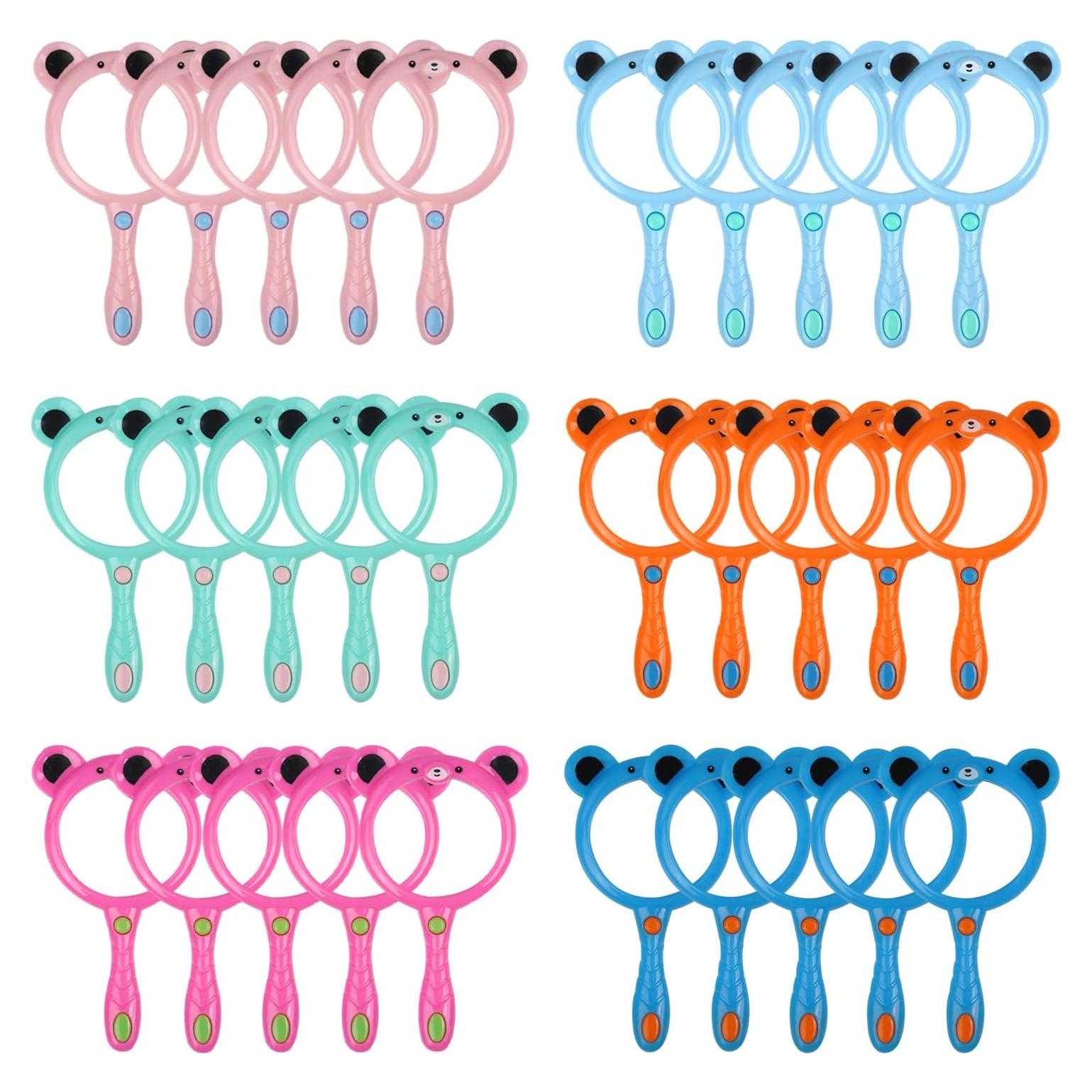 30 Lupas de Mano para Niños IRCHLYN 5X 55mm en 6 Colores