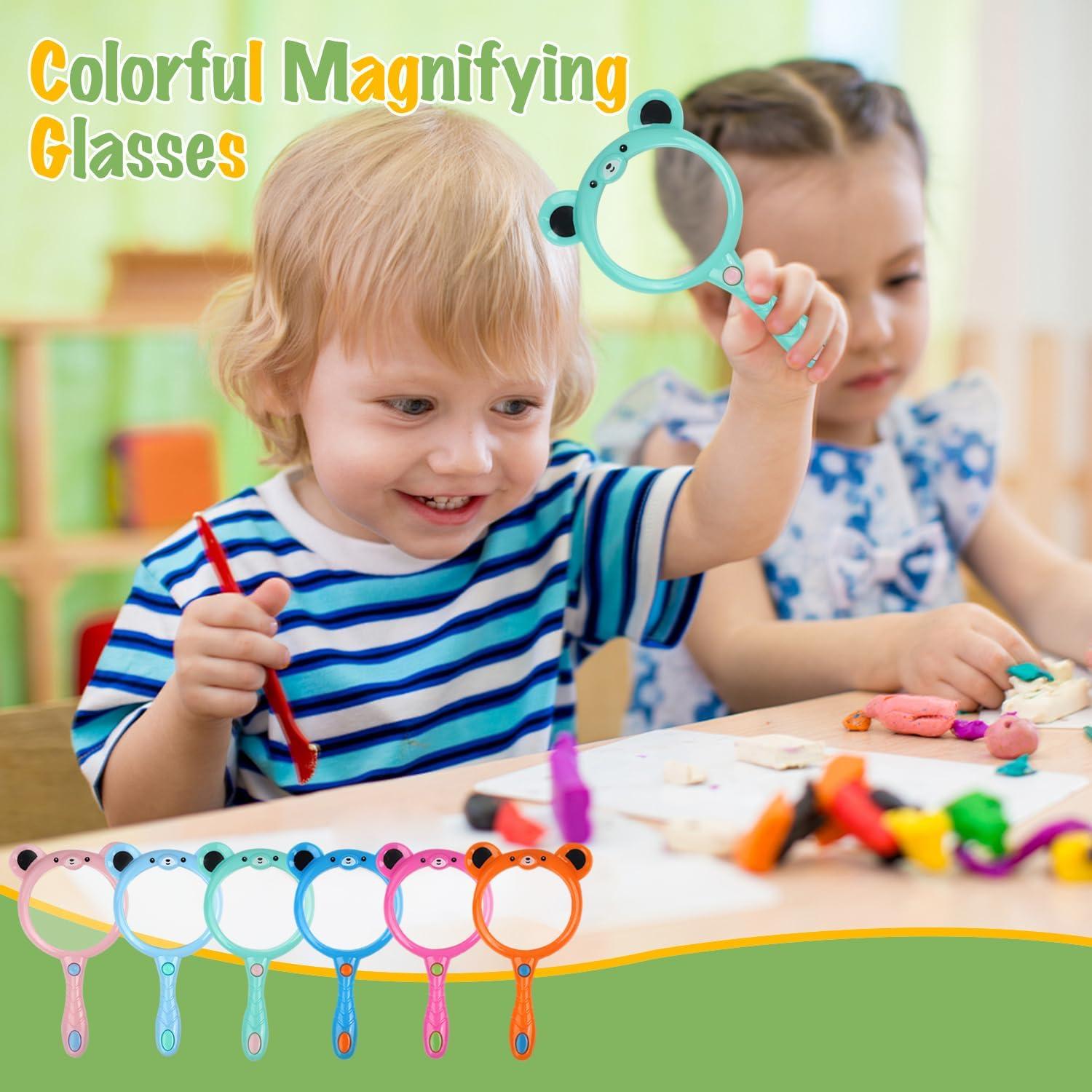 30 Lupas de Mano para Niños IRCHLYN 5X 55mm en 6 Colores