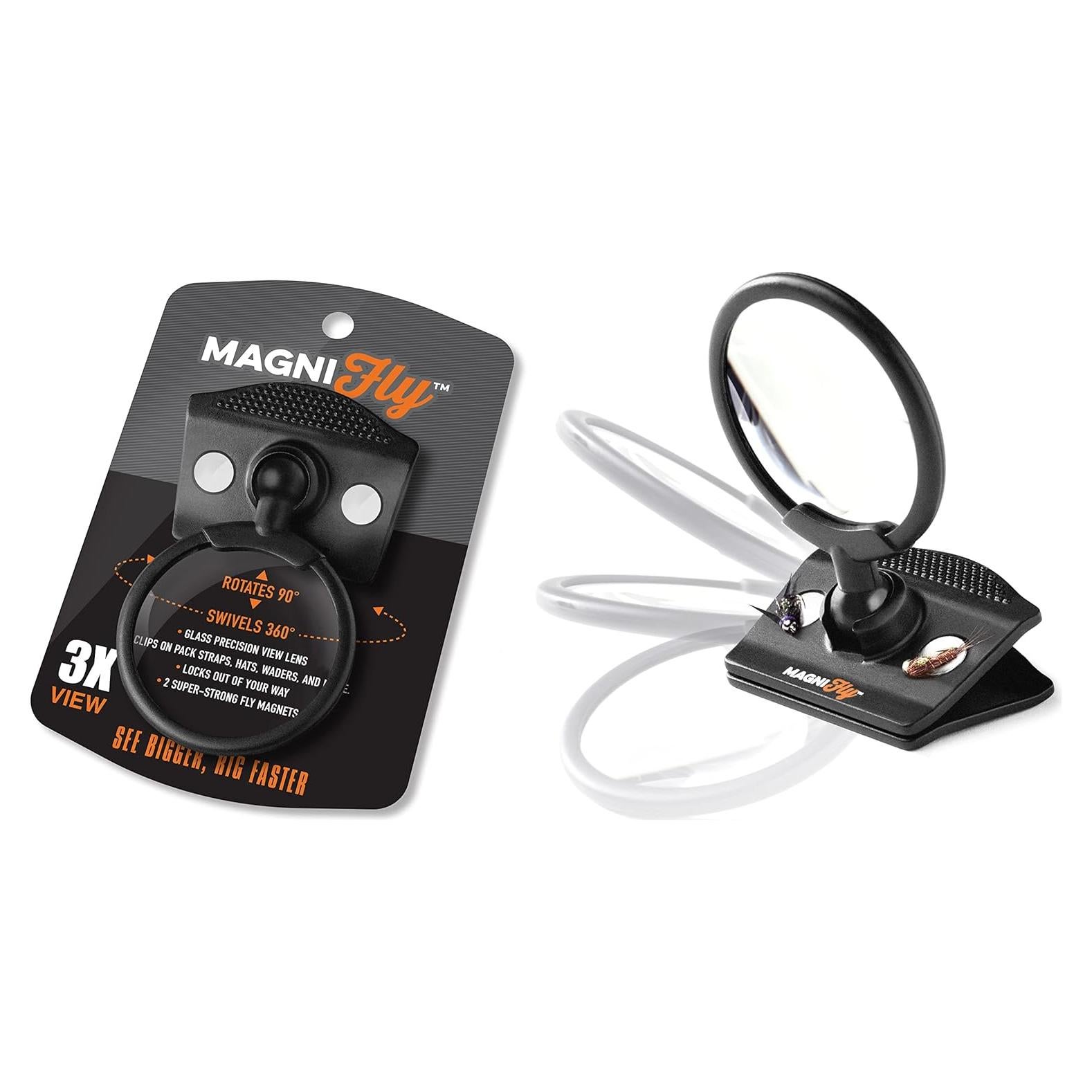 Lupa Clip On Magnifly 3X con 2 imanes - Negro