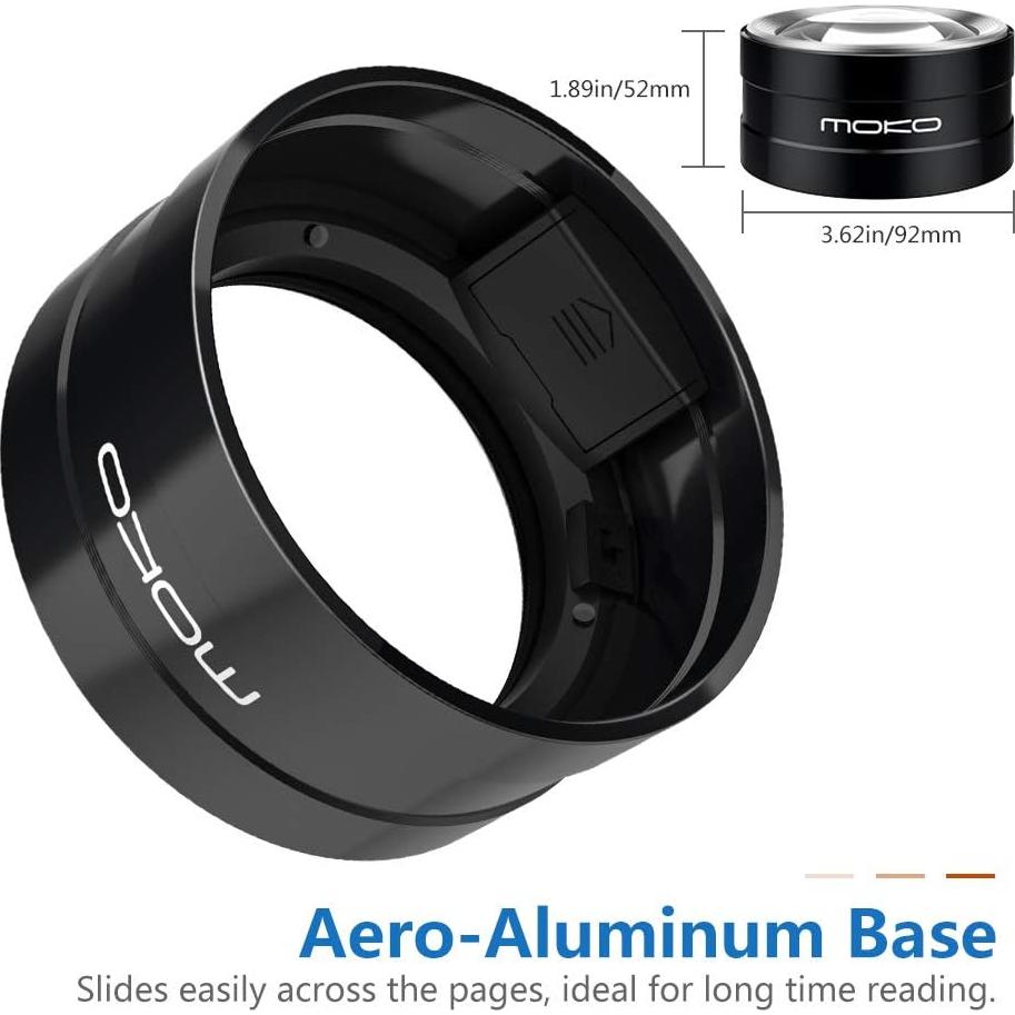 Lupa LED MoKo 5X con Luz para Lectura y Detalles Finos