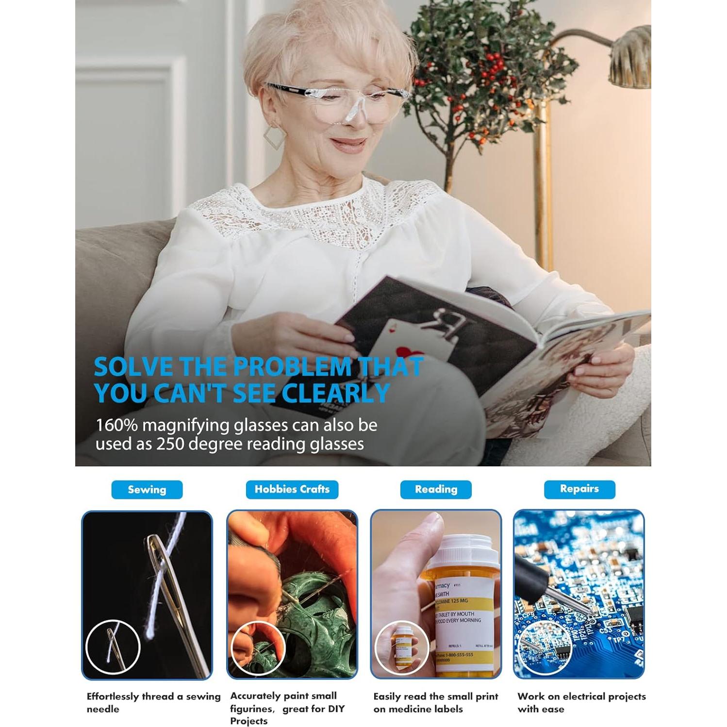 Gafas de Aumento OKH 1.6X Manos Libres 2-Pack