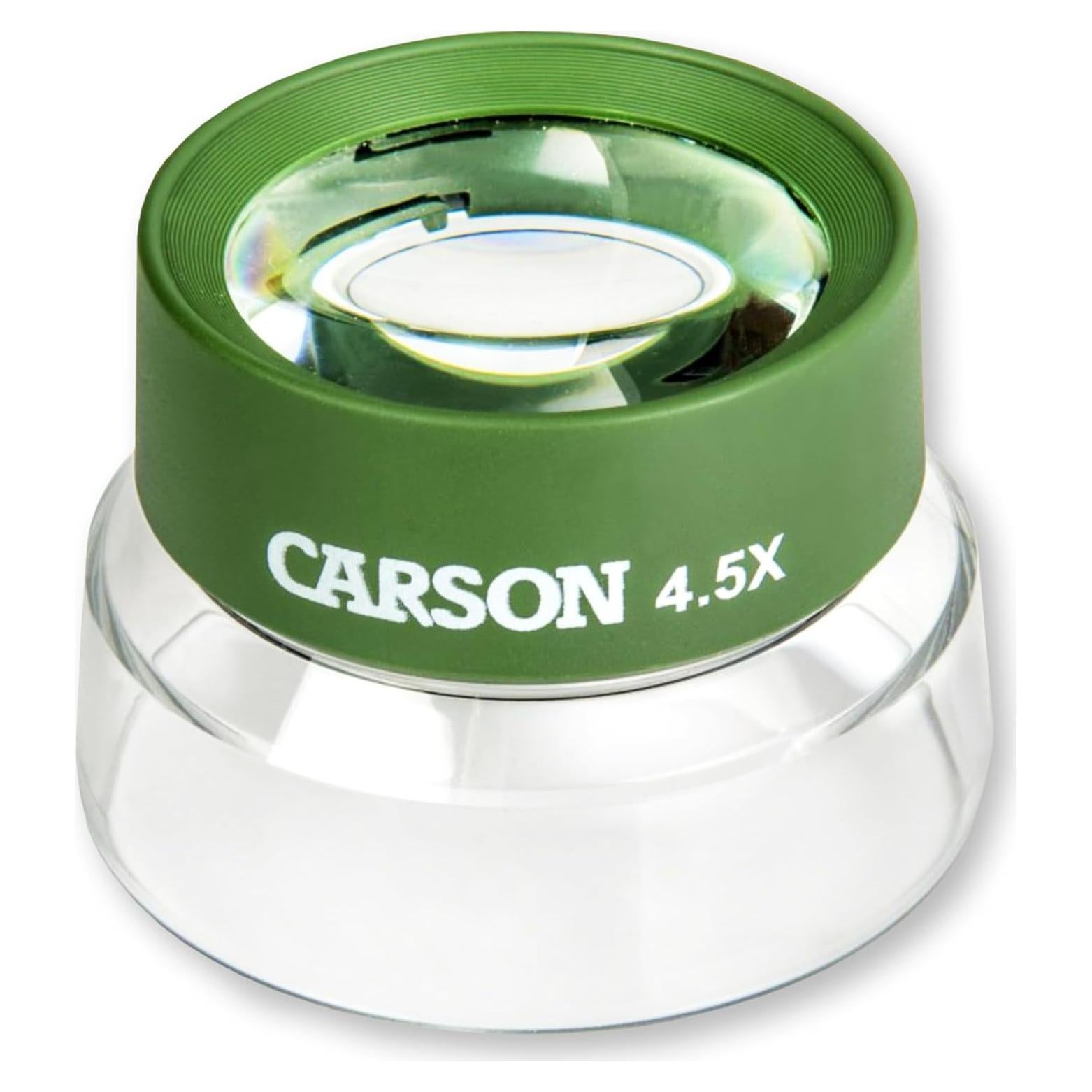 Lupa BugLoupe Carson HU-55 4.5x con soporte preenfocado