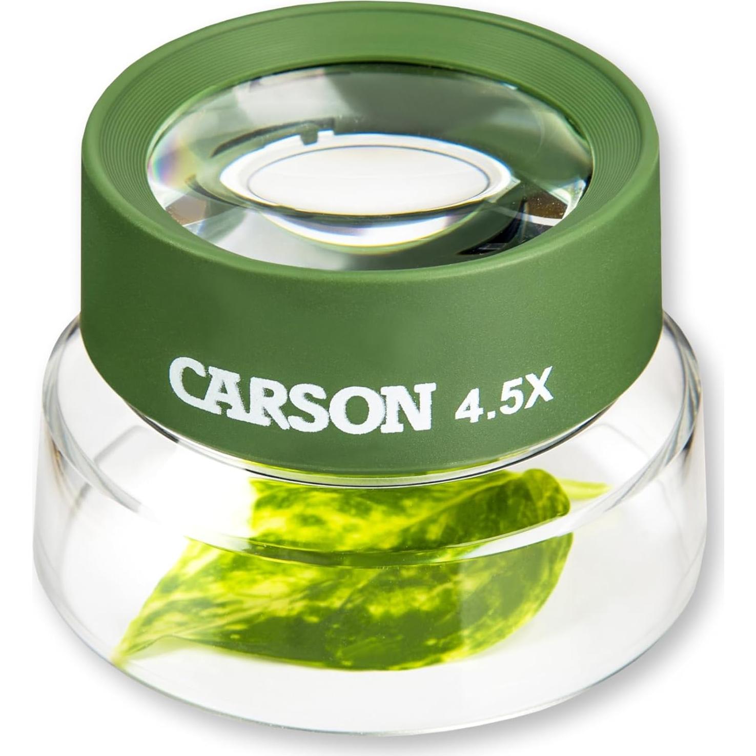 Lupa BugLoupe Carson HU-55 4.5x con soporte preenfocado