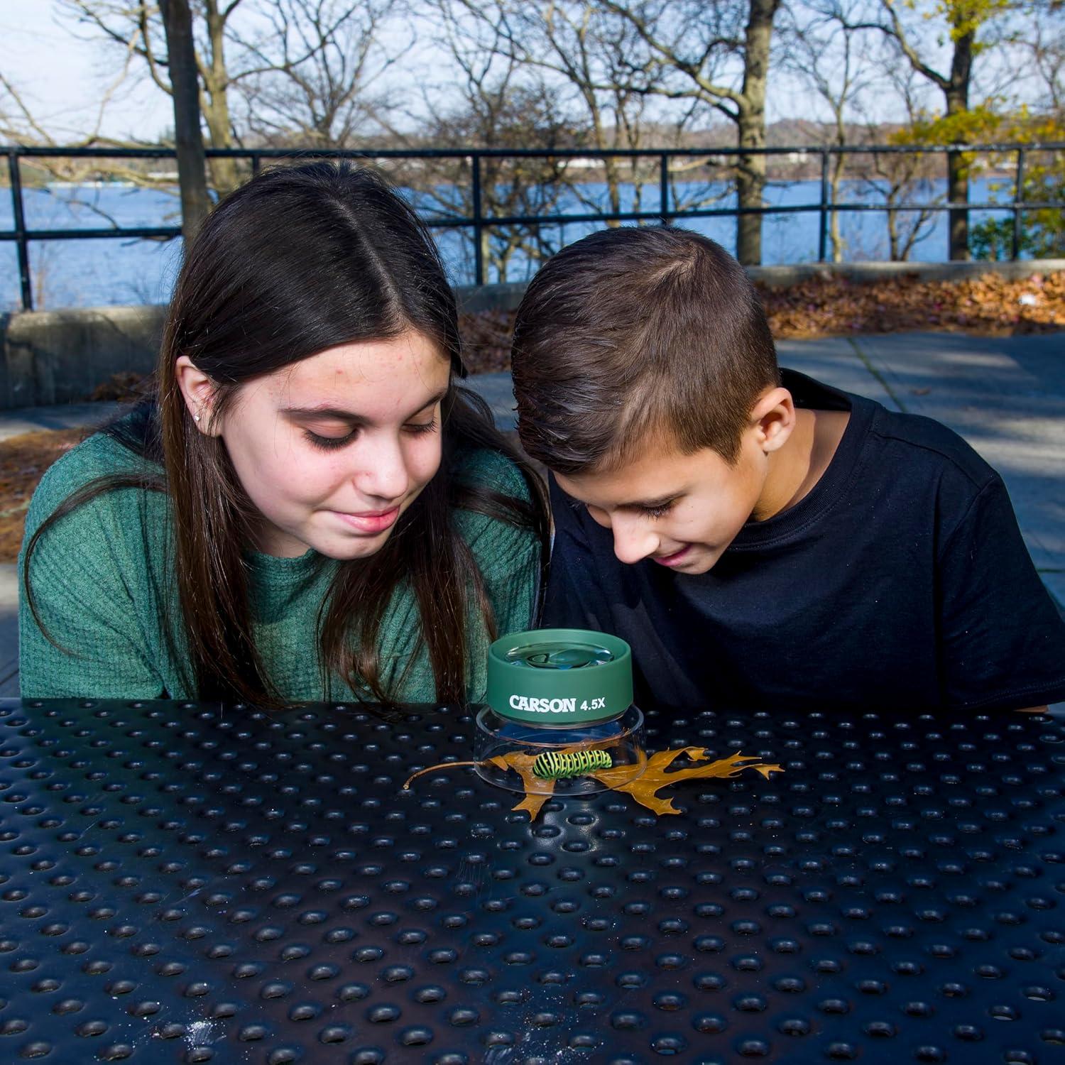 Lupa BugLoupe Carson HU-55 4.5x con soporte preenfocado