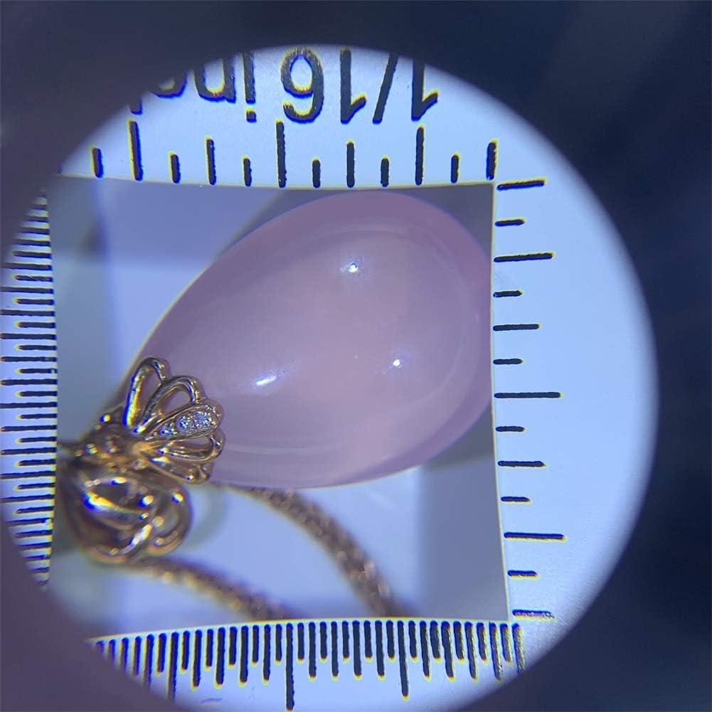 Lupa óptica 10X con luz LED Vludiss y estuche