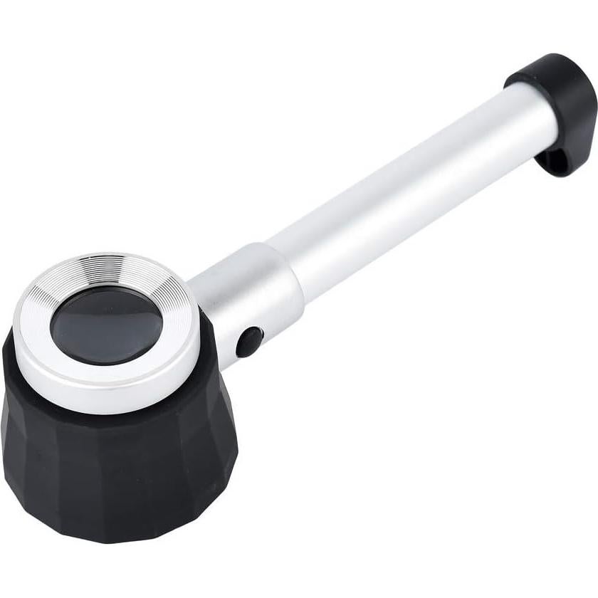 Lupa óptica 10X con luz LED Vludiss y estuche