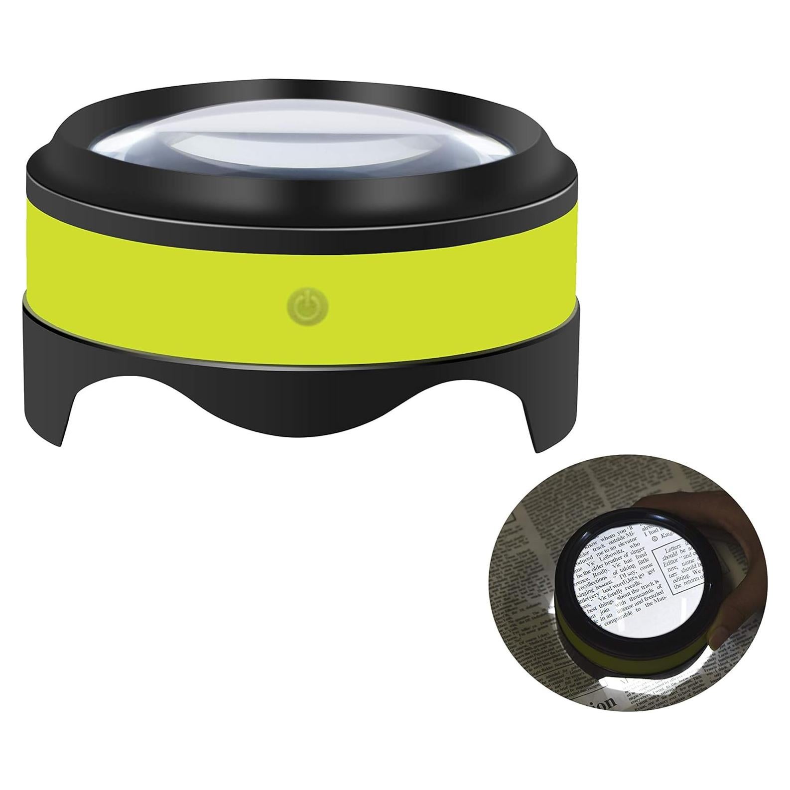 Lupa Recargable Dylviw 3X-5X con LED Ajustables - Ideal para Lectura