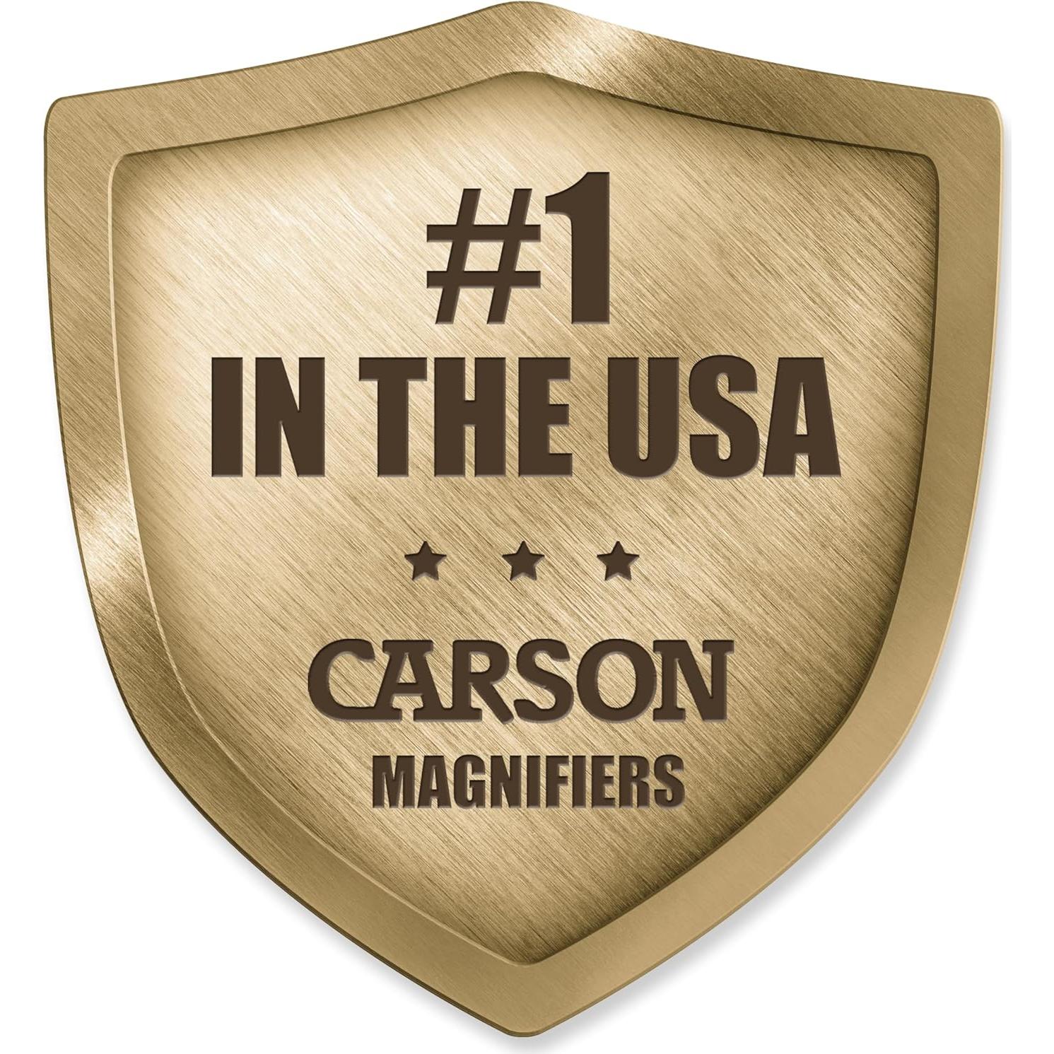 Lupa de bolsillo iluminada LED Carson PM-33, 3 aumentos