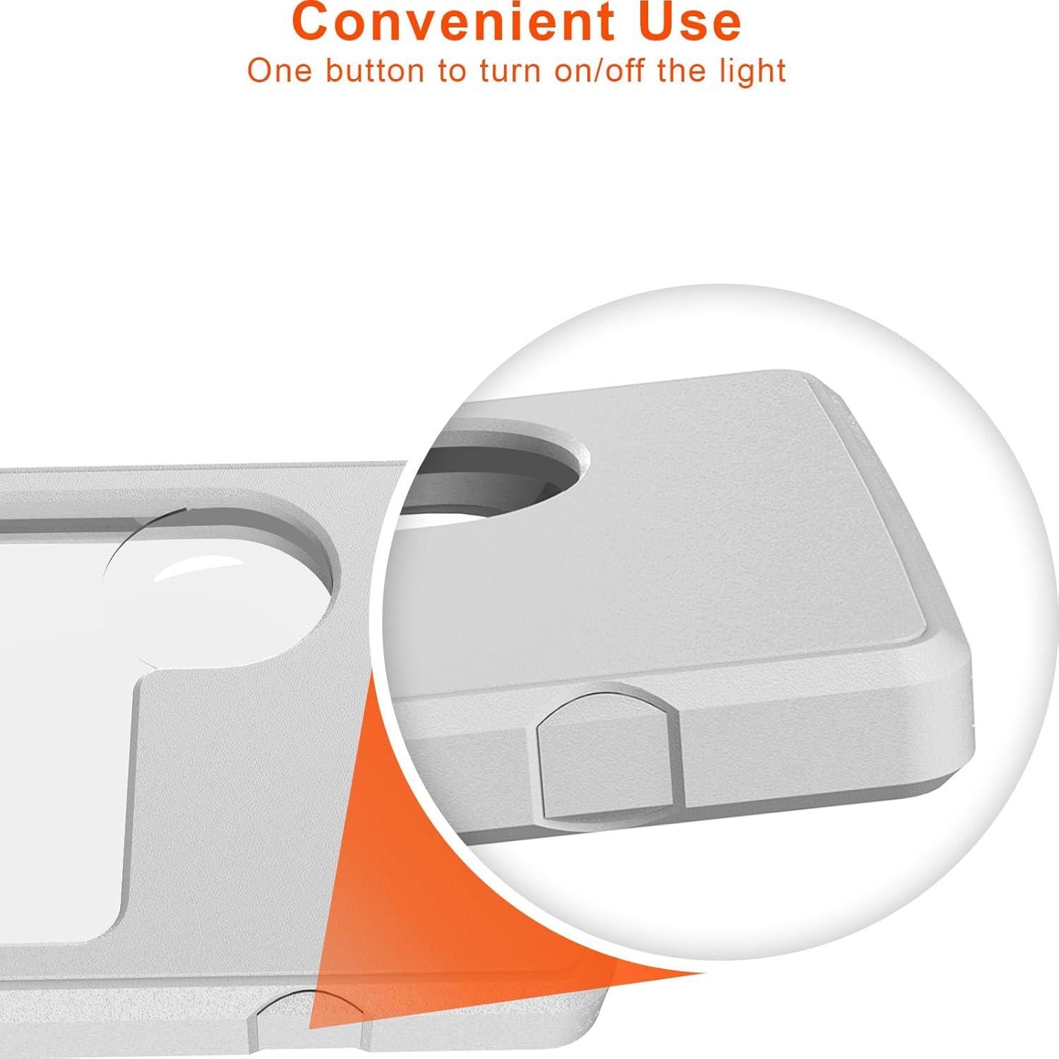 Lupa de Mano Inaepeak con Luz LED 3X 6X y Estuche Negro