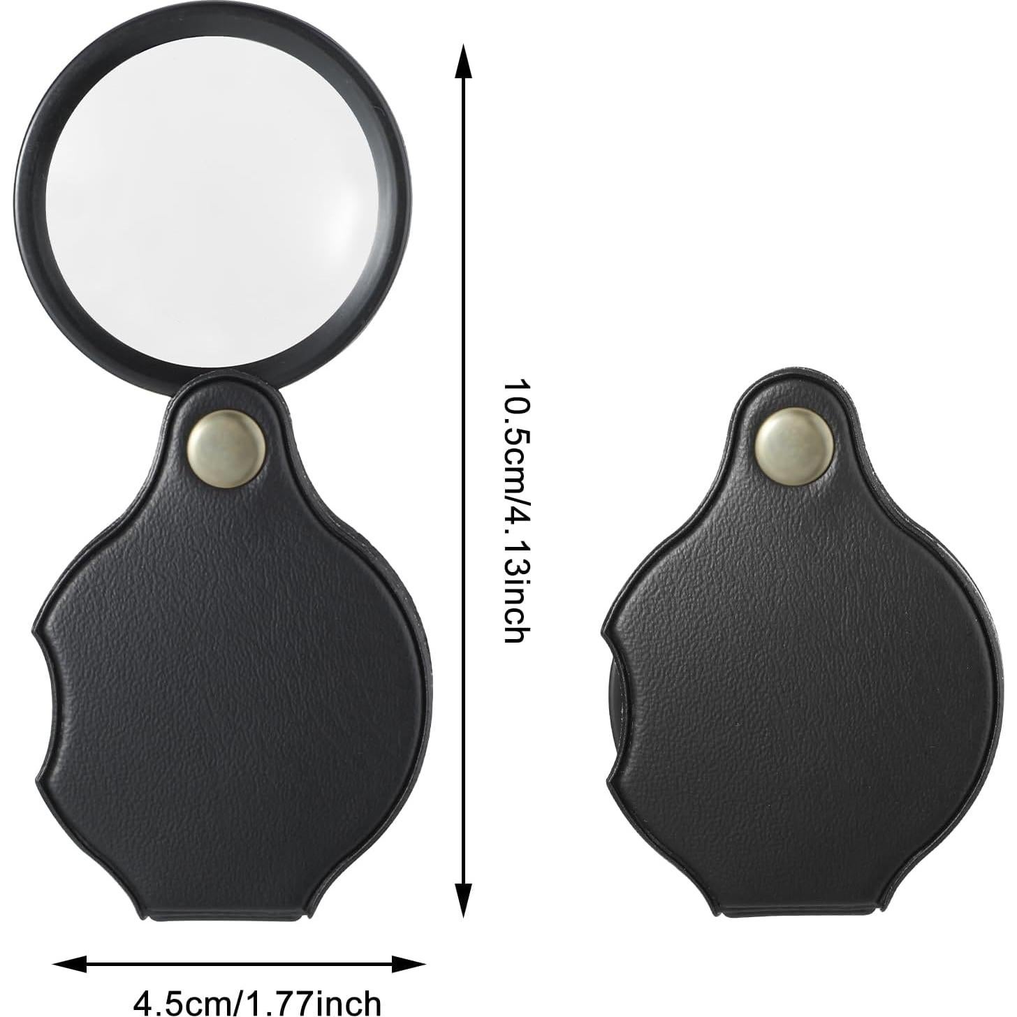 Lupa de Bolsillo Dimeho 10X Plegable con Funda Protectora