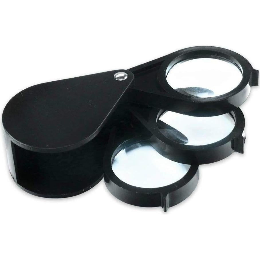 Lupa de bolsillo Winvin 5X 15X plegable para joyería