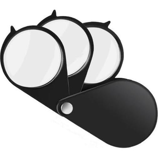 Lupa de bolsillo Winvin 5X 15X plegable para joyería