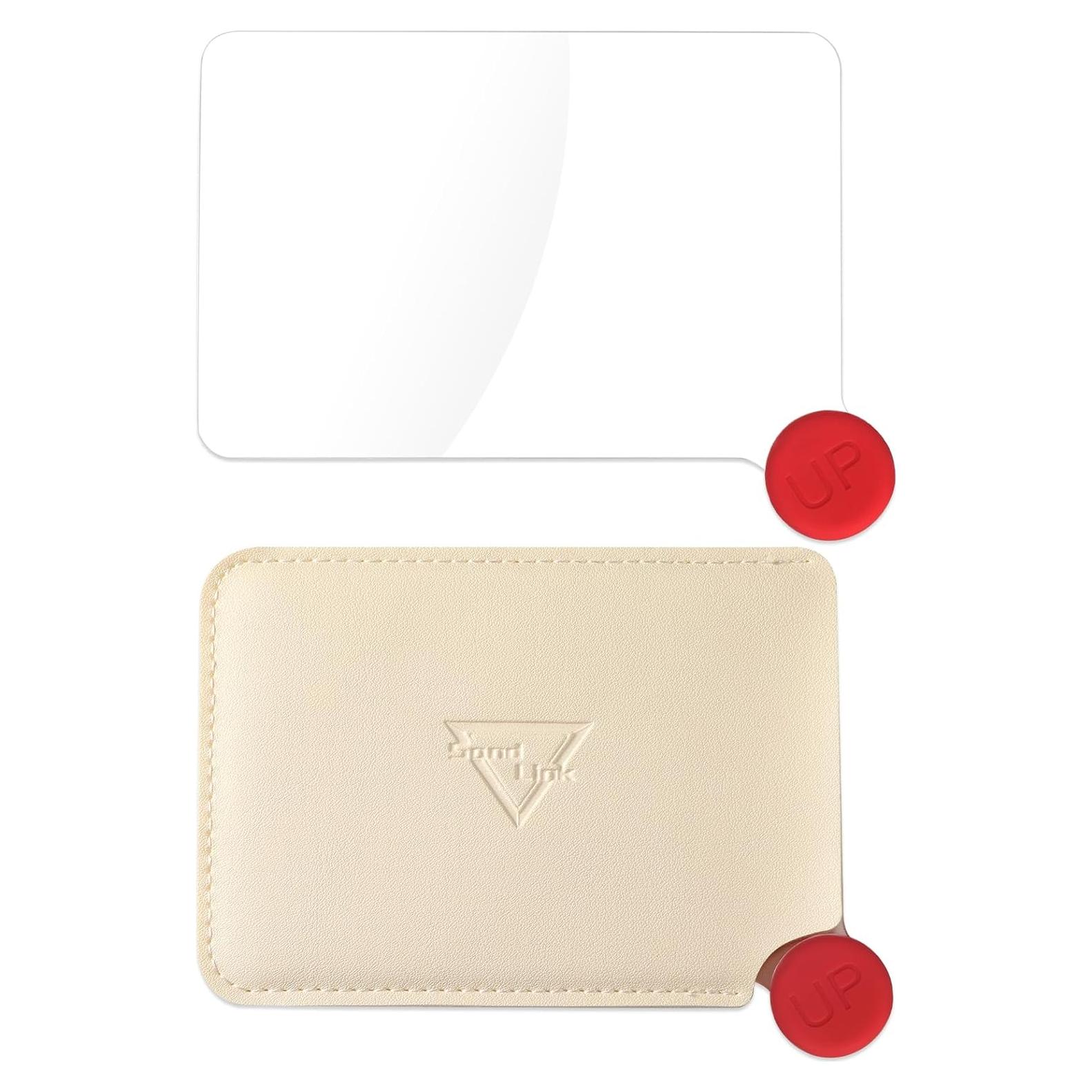 Lupa de bolsillo 3X SAND LINK con estuche de cuero