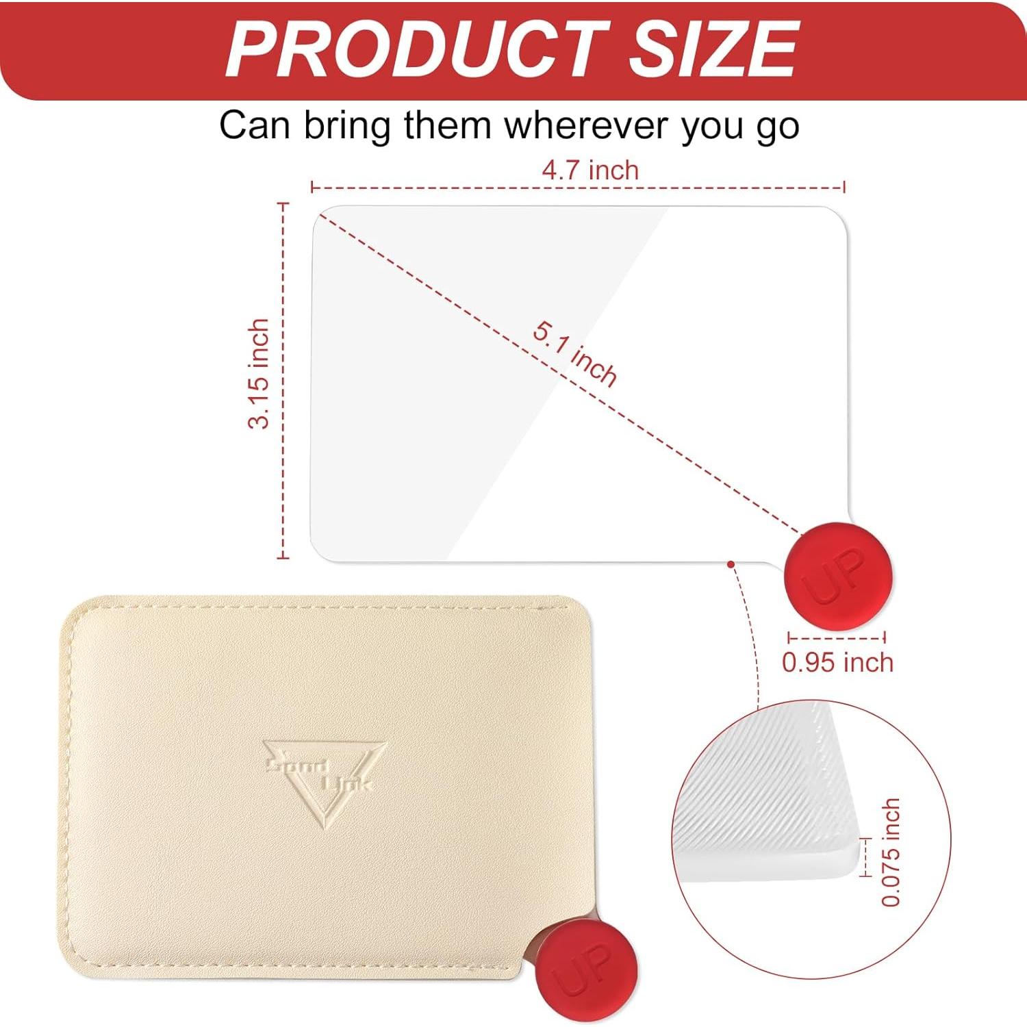 Lupa de bolsillo 3X SAND LINK con estuche de cuero