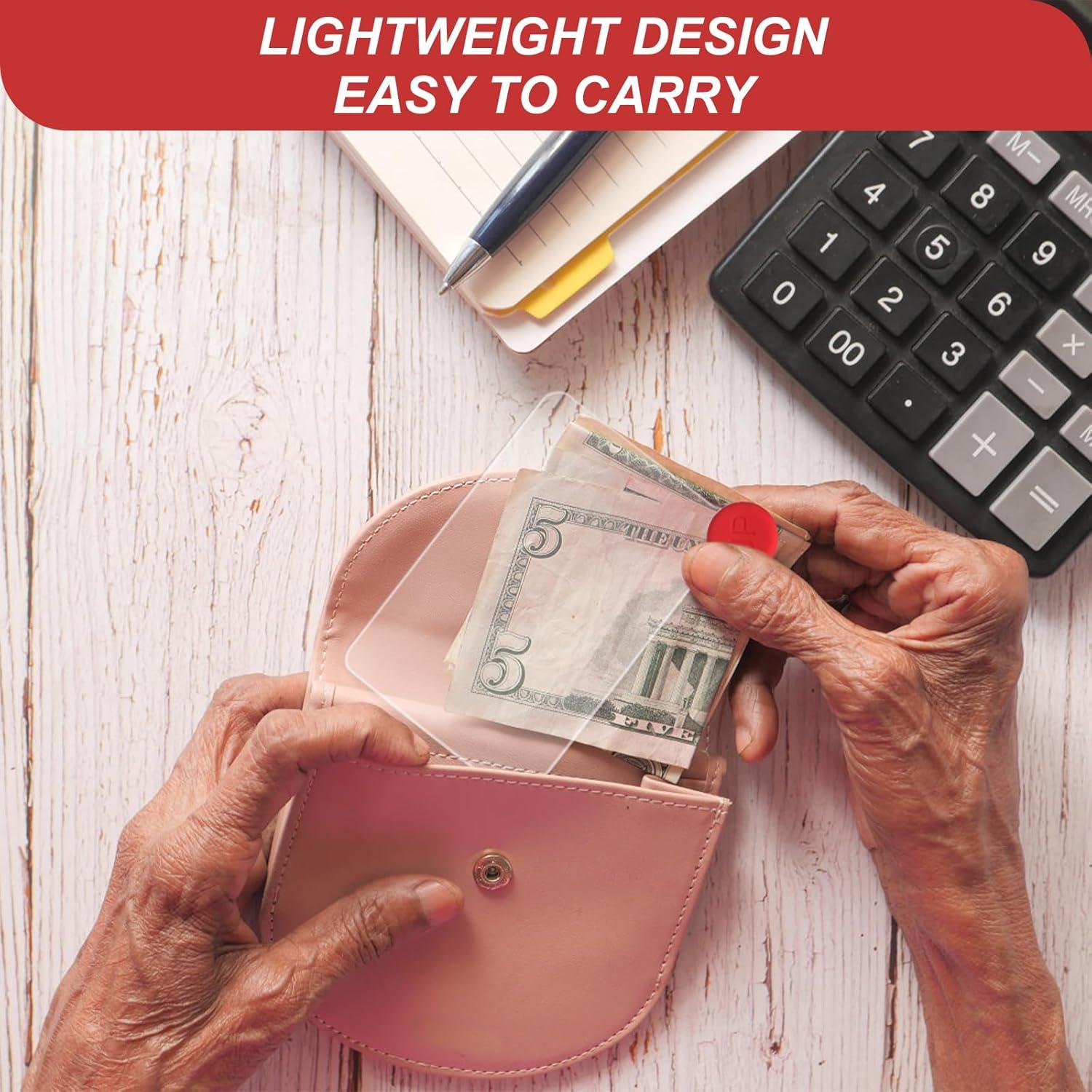 Lupa de bolsillo 3X SAND LINK con estuche de cuero