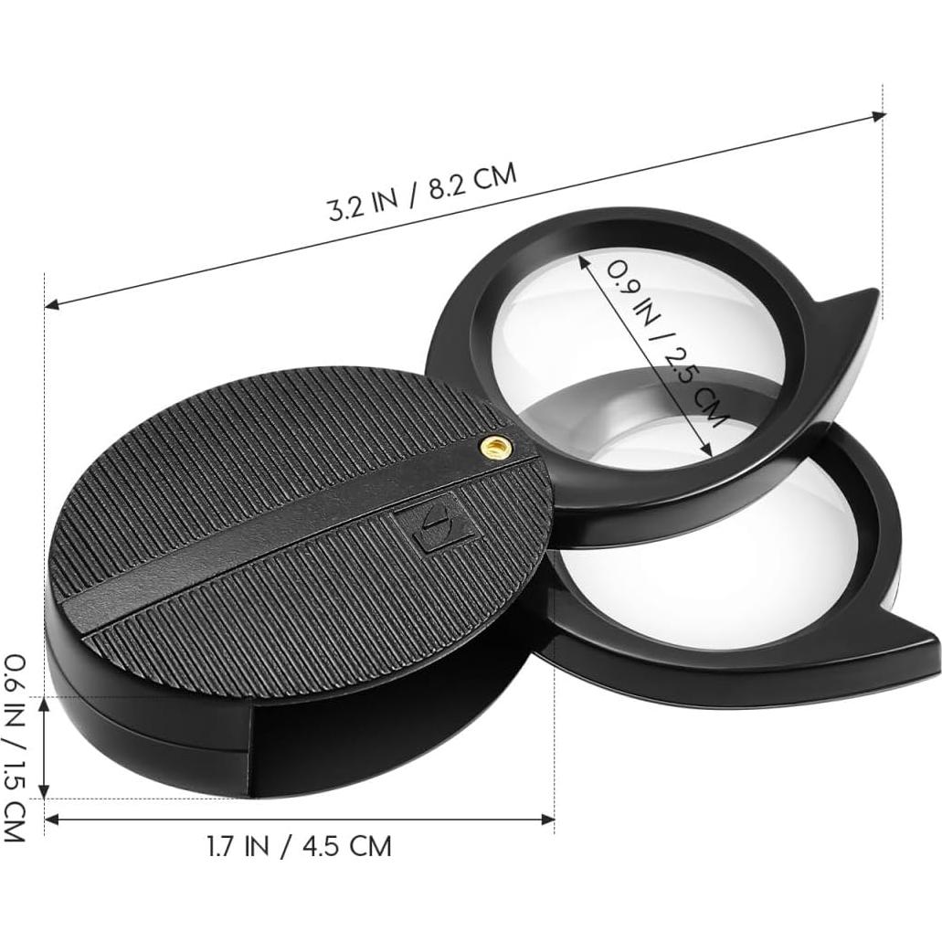 Lupa Plegable ULTECHNOVO 5X/10X Portátil para Lectura