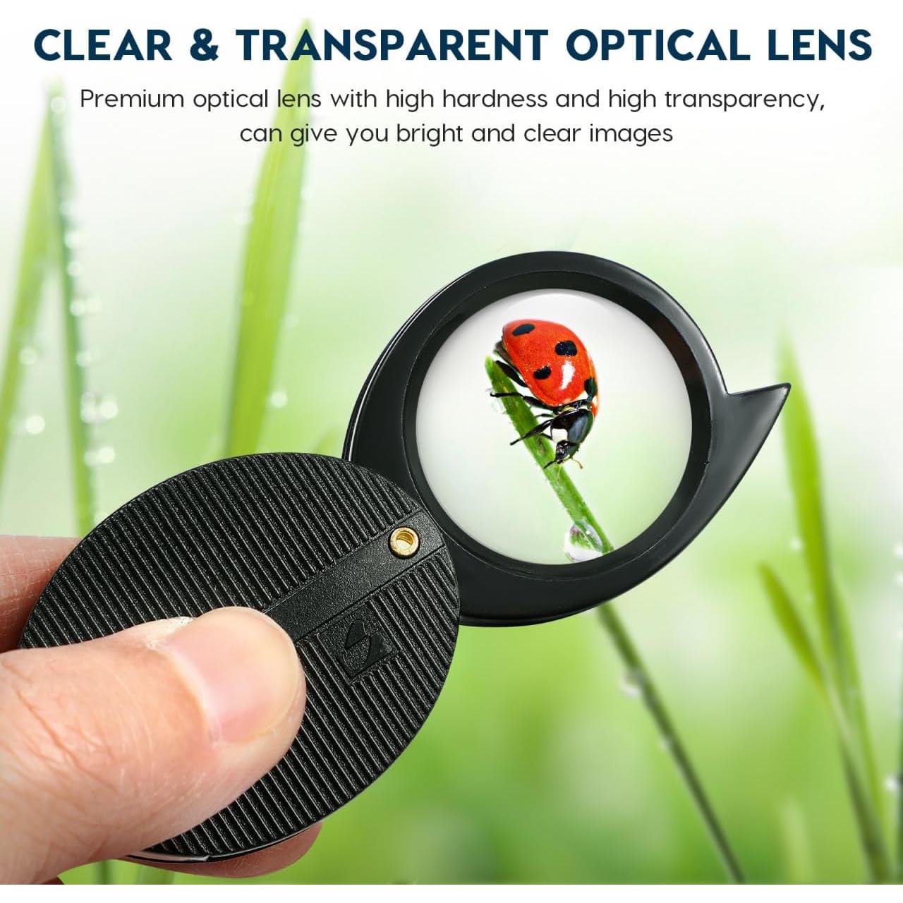 Lupa Plegable ULTECHNOVO 5X/10X Portátil para Lectura