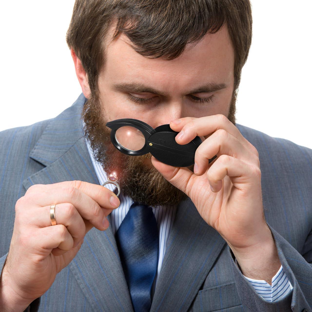 Lupa Plegable ULTECHNOVO 5X/10X Portátil para Lectura