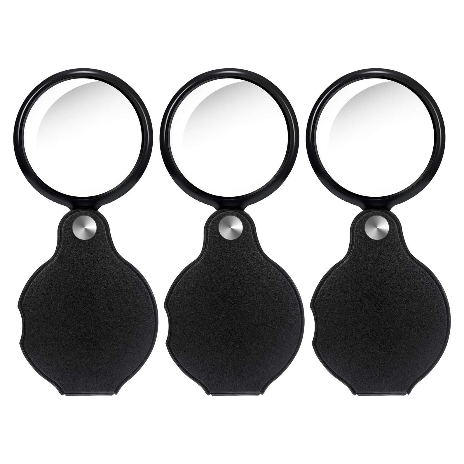 Lupa Mini Plegable 10X HESTYA - Paquete de 8 Unidades