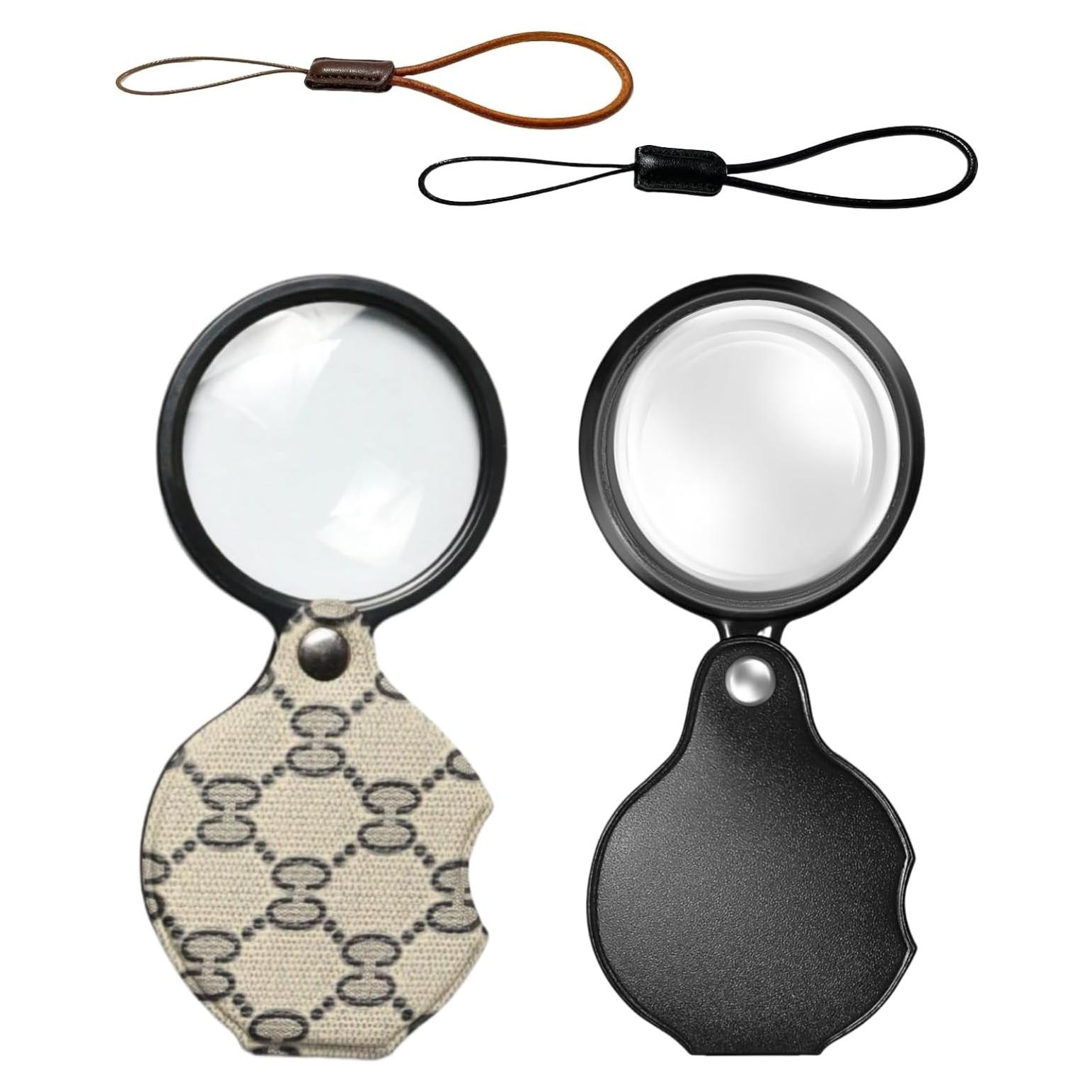 Lupa de Aumento 15X Uppmeant con Funda de Cuero - 70mm