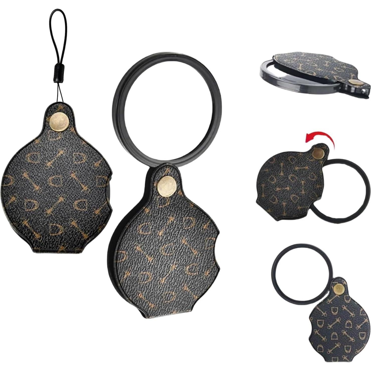 Lupa de Aumento 15X Uppmeant con Funda de Cuero - 70mm