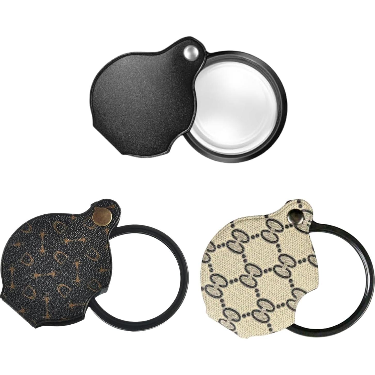 Lupa de Aumento 15X Uppmeant con Funda de Cuero - 70mm