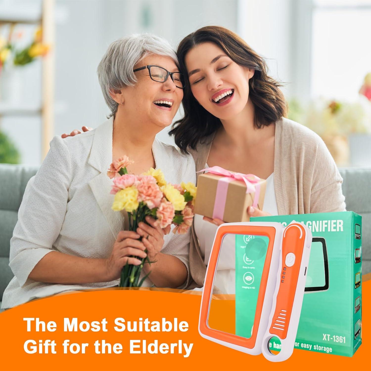 Lupa Recargable TUGEOVO con Luz LED 5X 10X 45X Plegable