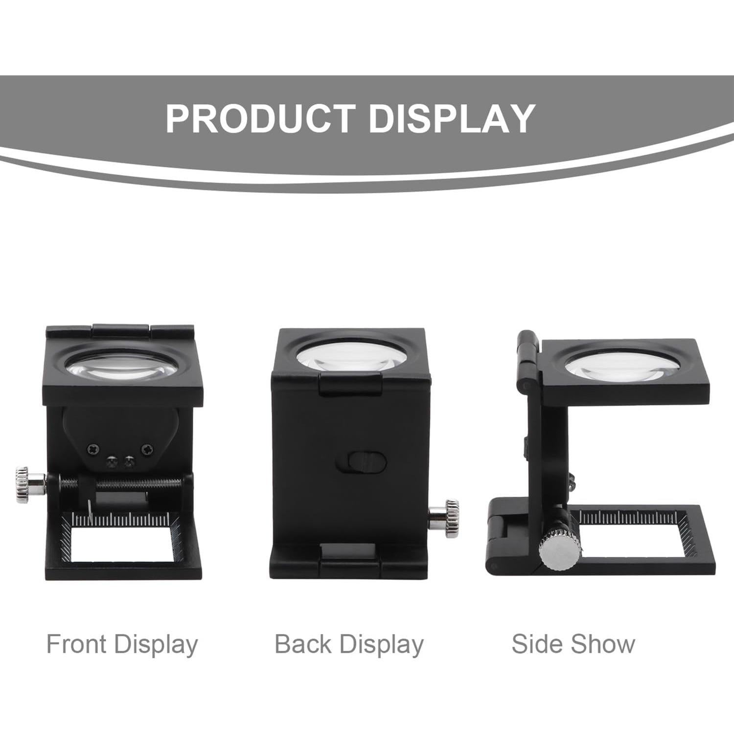 Lupa de Joyero Rongon 10X con Luz LED Plegable