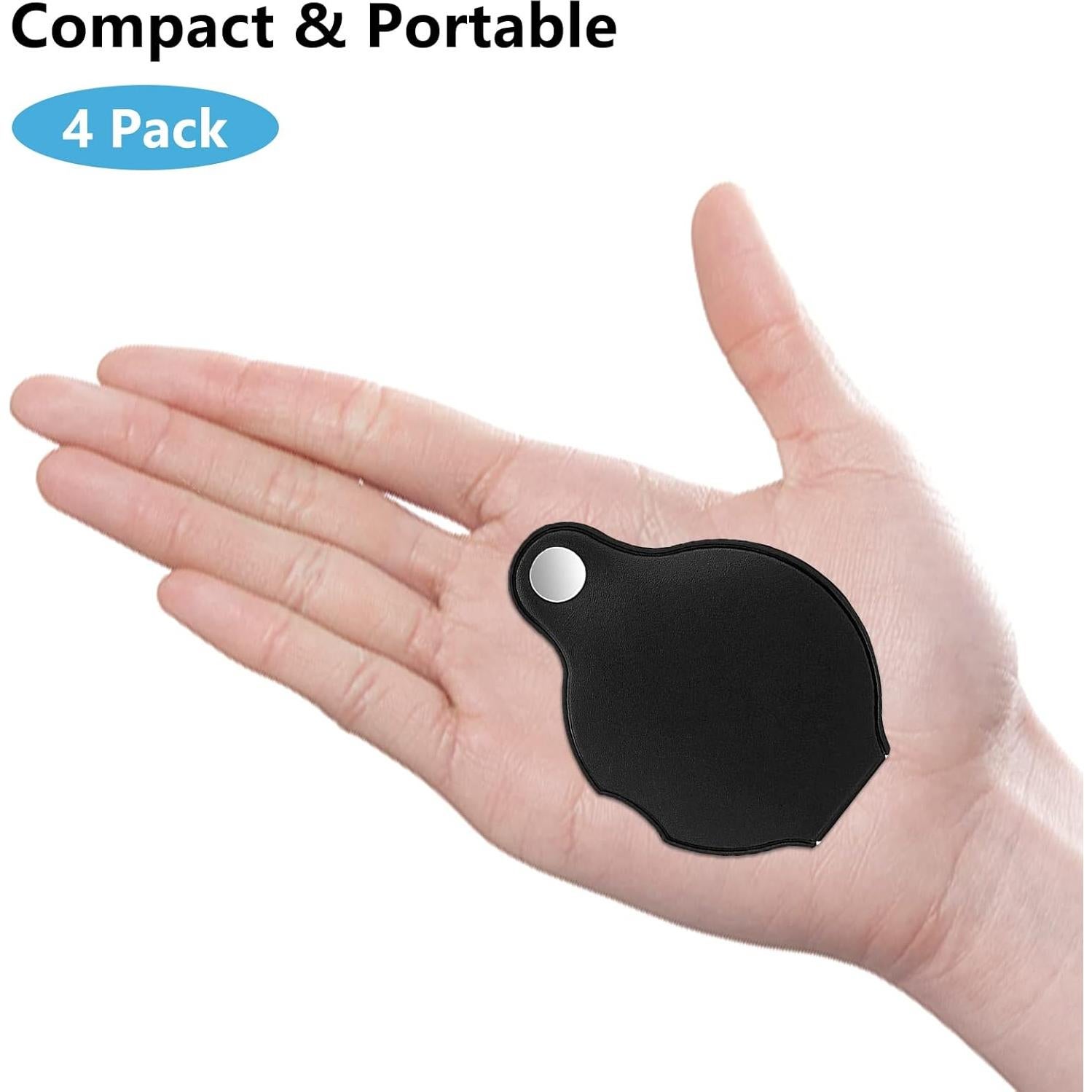 Lupa de Bolsillo SAYEEC 10X con Funda de Cuero y Cordones