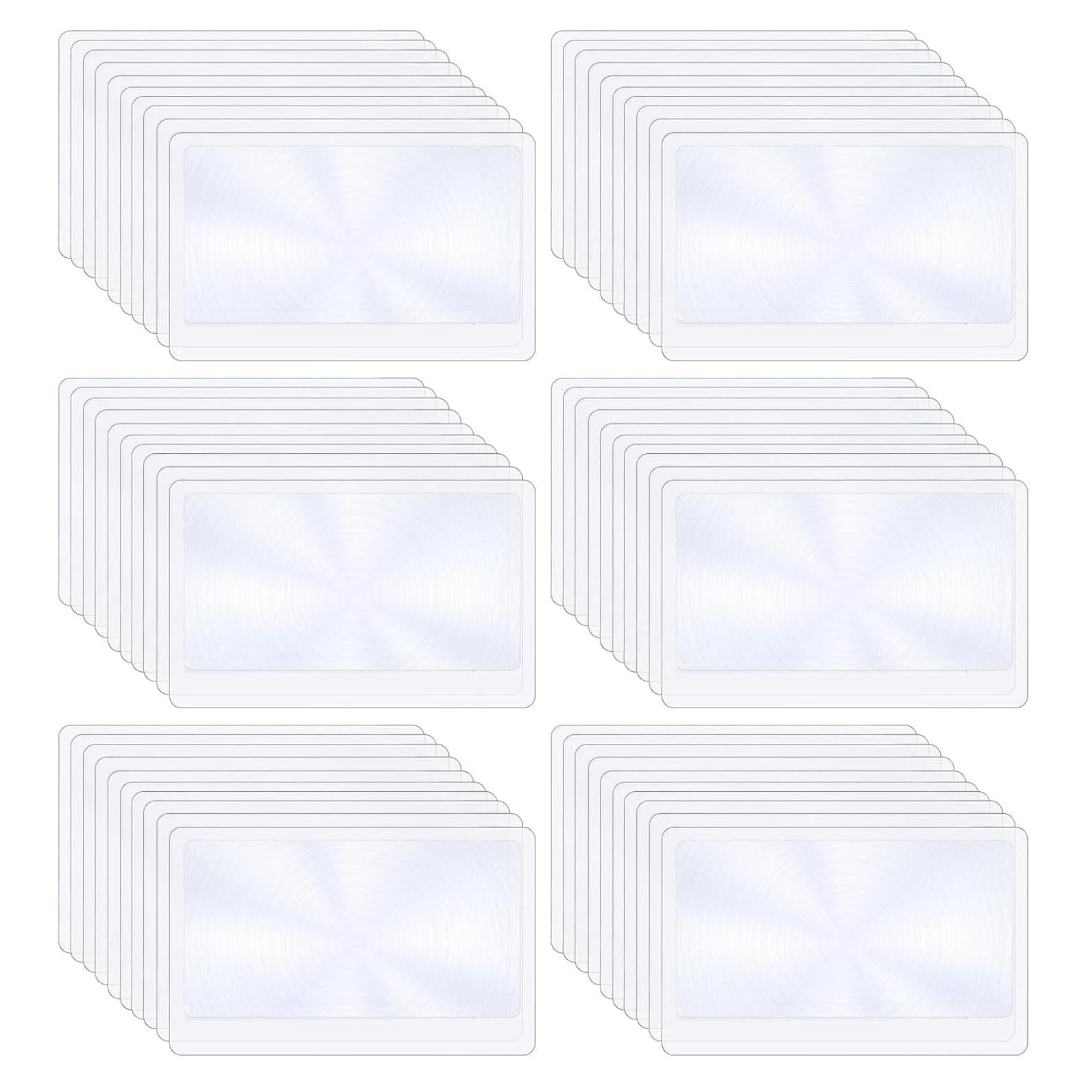 Lente Fresnel 3x Voittozege - 100 Piezas Lupa de Plástico