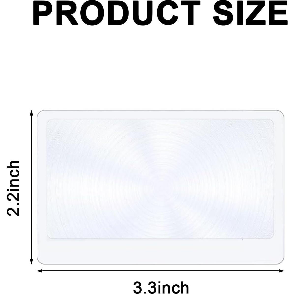 Lente Fresnel 3x Voittozege - 100 Piezas Lupa de Plástico