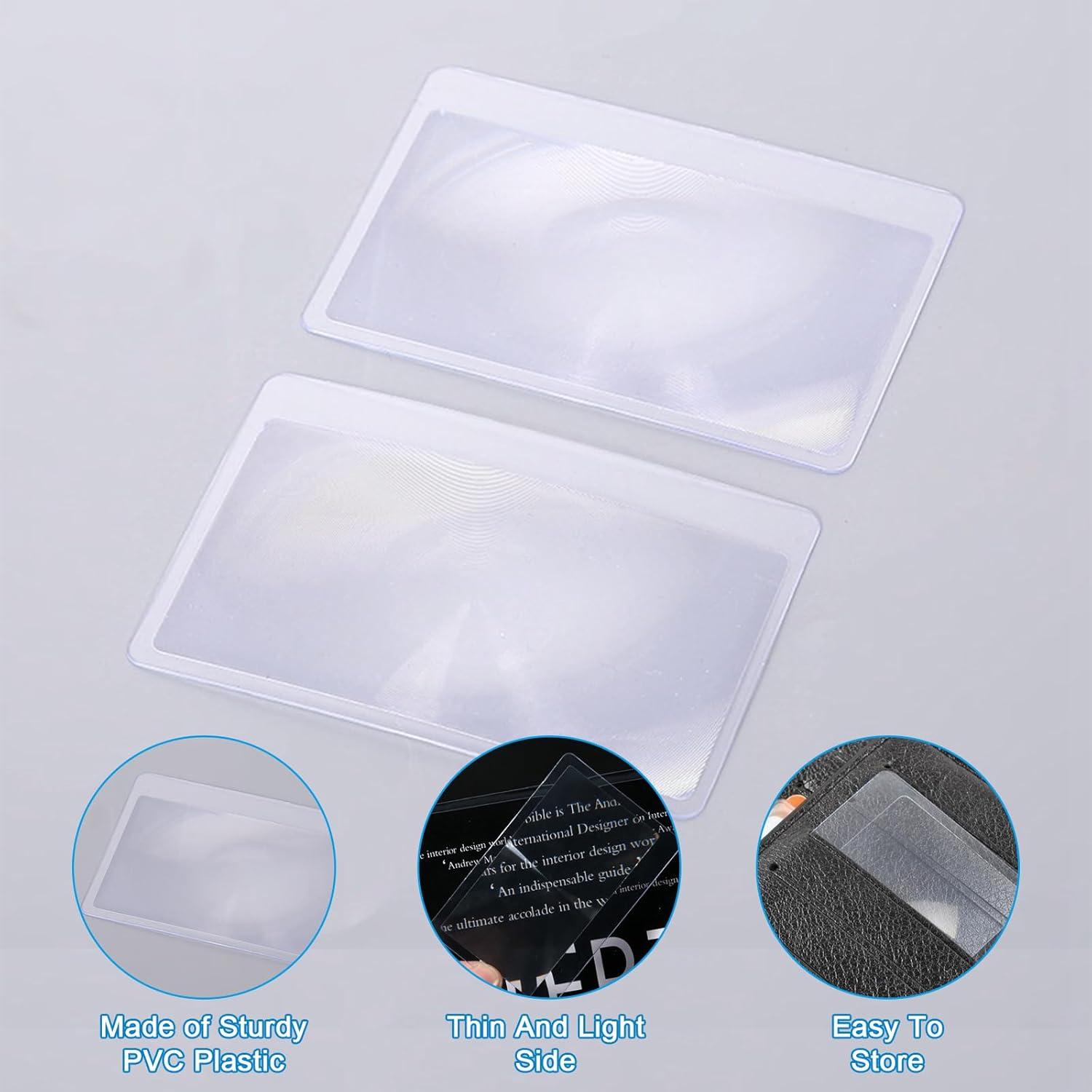 Lente Fresnel 3x Voittozege - 100 Piezas Lupa de Plástico