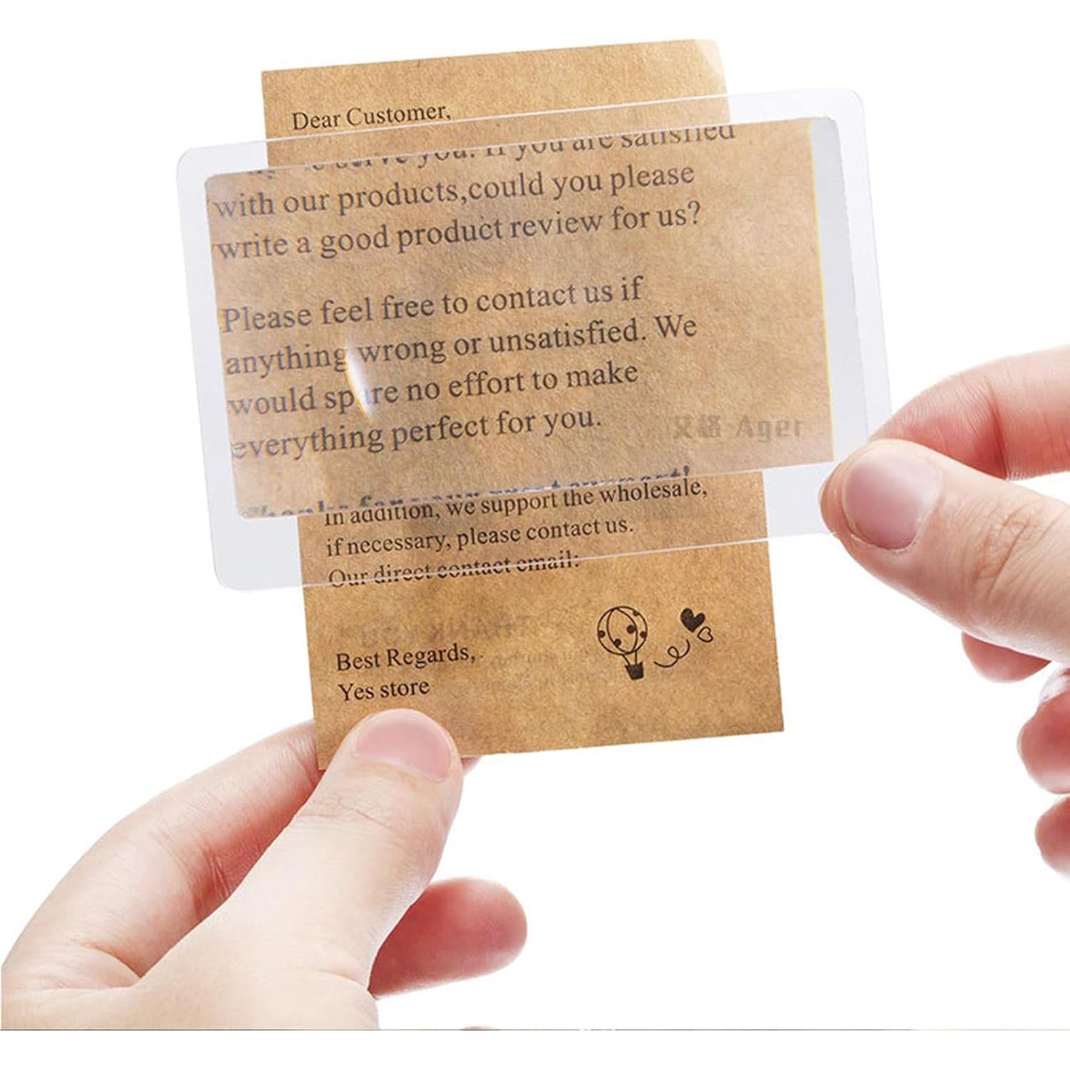 Lente Fresnel 3x Voittozege - 100 Piezas Lupa de Plástico