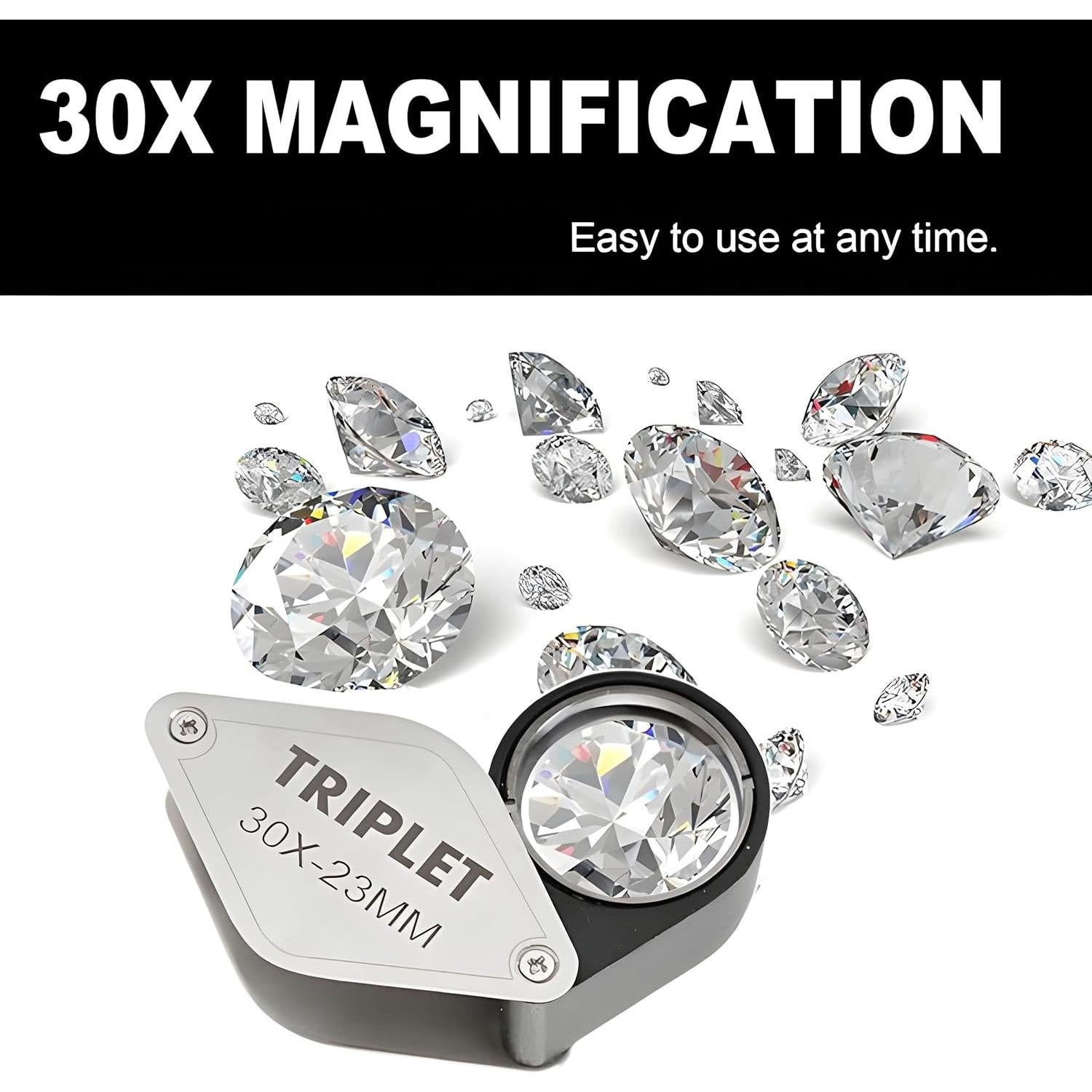 Lupa de Joyero 30X Koparneed con Estuche de Cuero