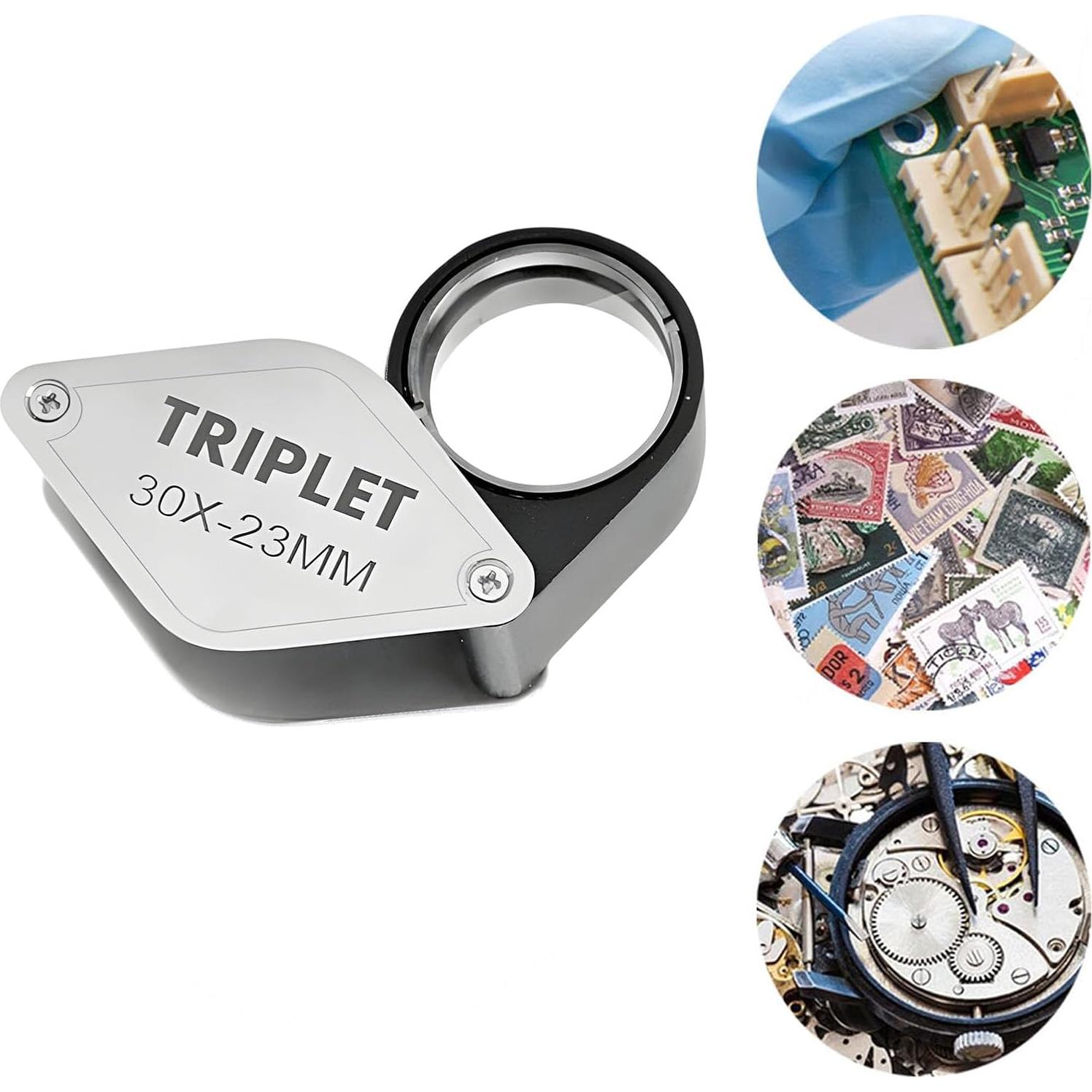 Lupa de Joyero 30X Koparneed con Estuche de Cuero