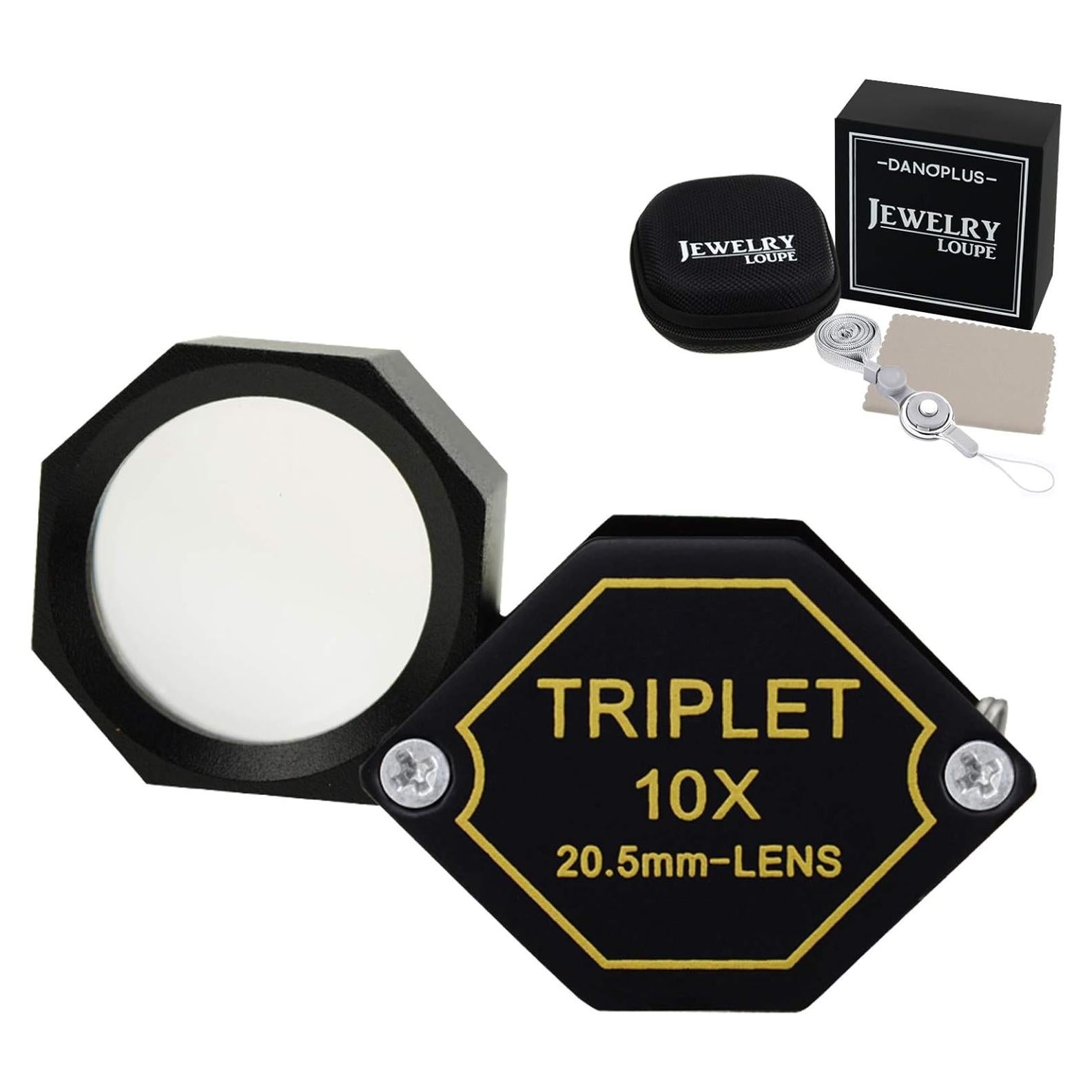 Lupa de Joyero 10x DANOPLUS KIB-250 con Lente Triplete 20.5mm