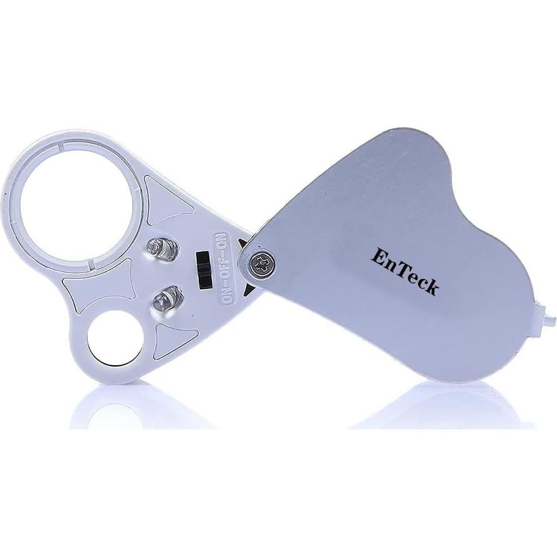 Lupa de Joyería EnTeck 30X 60X LED Doble - 2 Paquete