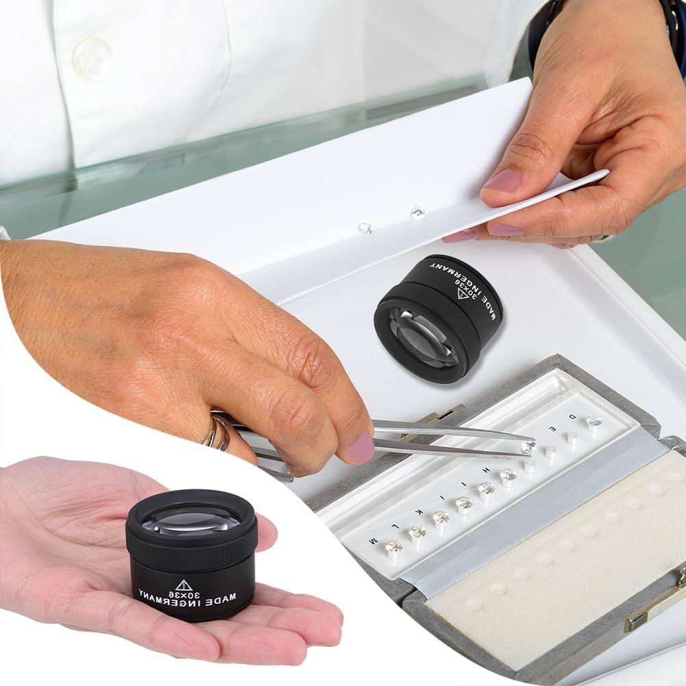 Lupa de Aumento 30X Lwuey - Lente de Joyero Portátil