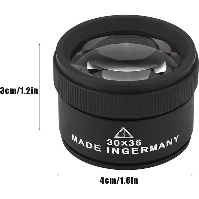 Lupa de Aumento 30X Lwuey - Lente de Joyero Portátil