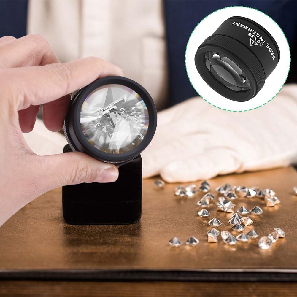 Lupa de Aumento 30X Lwuey - Lente de Joyero Portátil