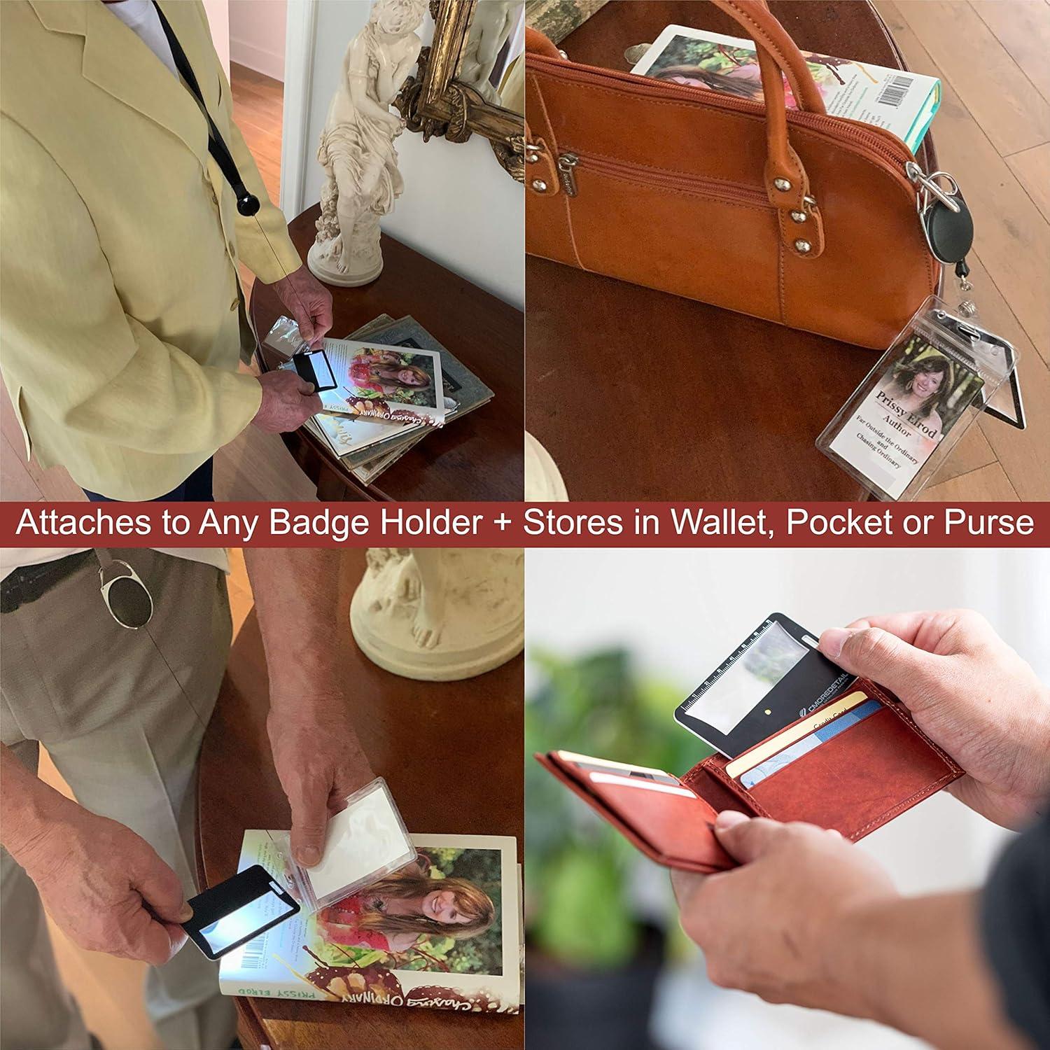 Lentes de Aumento 3x con Luz C cmoredetail - Tamaño Tarjeta