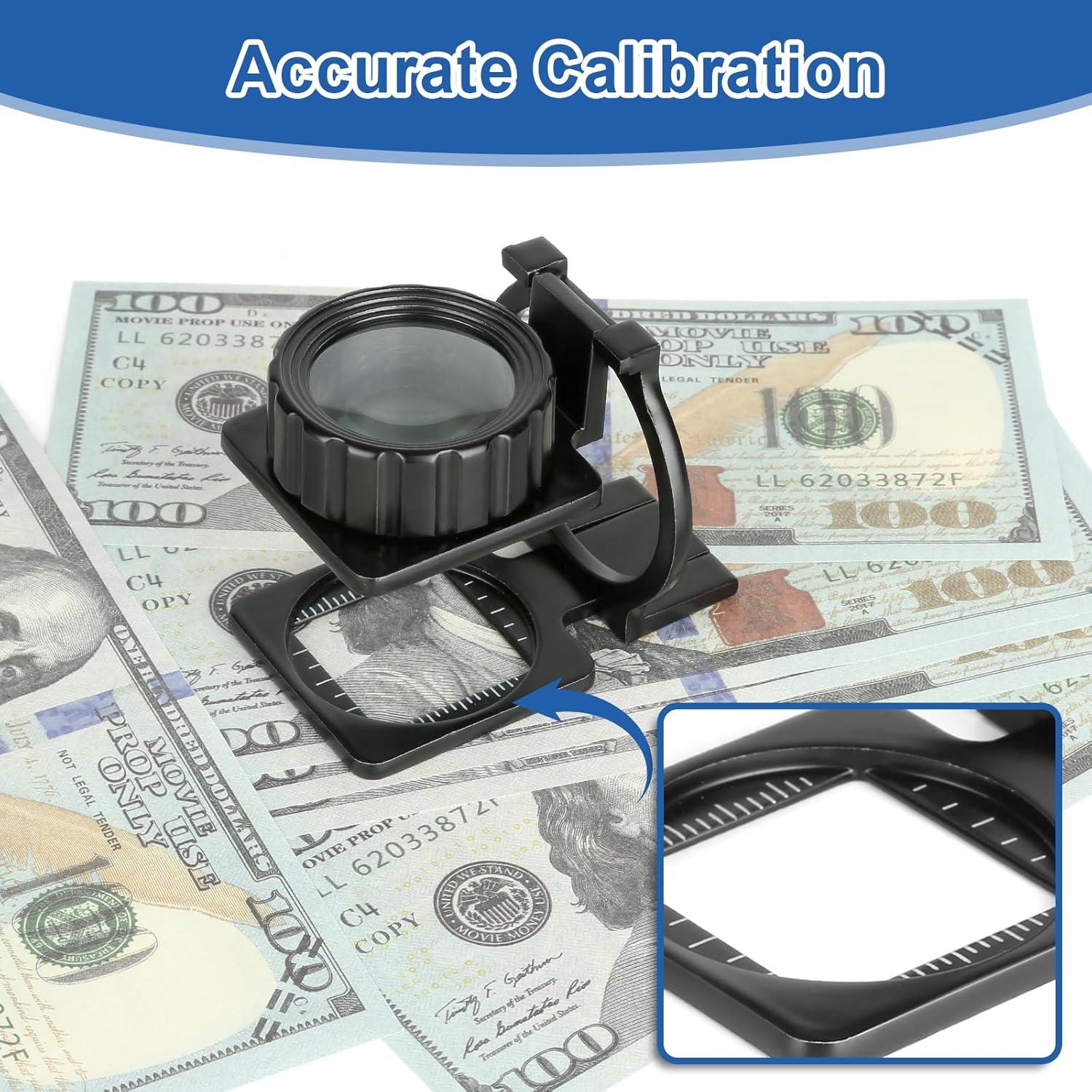 Lupa de Joyero Plegable Rongon 15X, Lente Óptica, Compacta