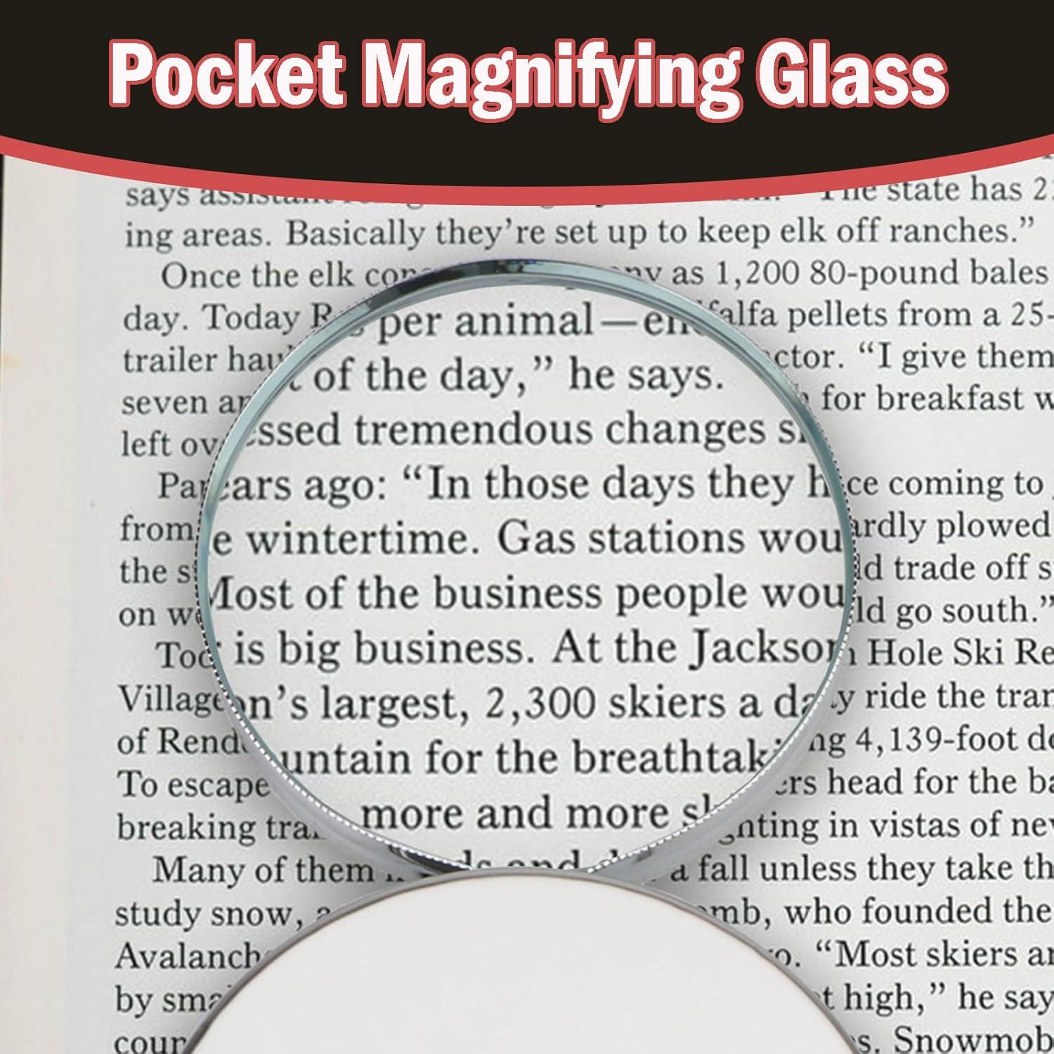 Lupa de Mano Rongon 20X Plegable con Estuche de Metal