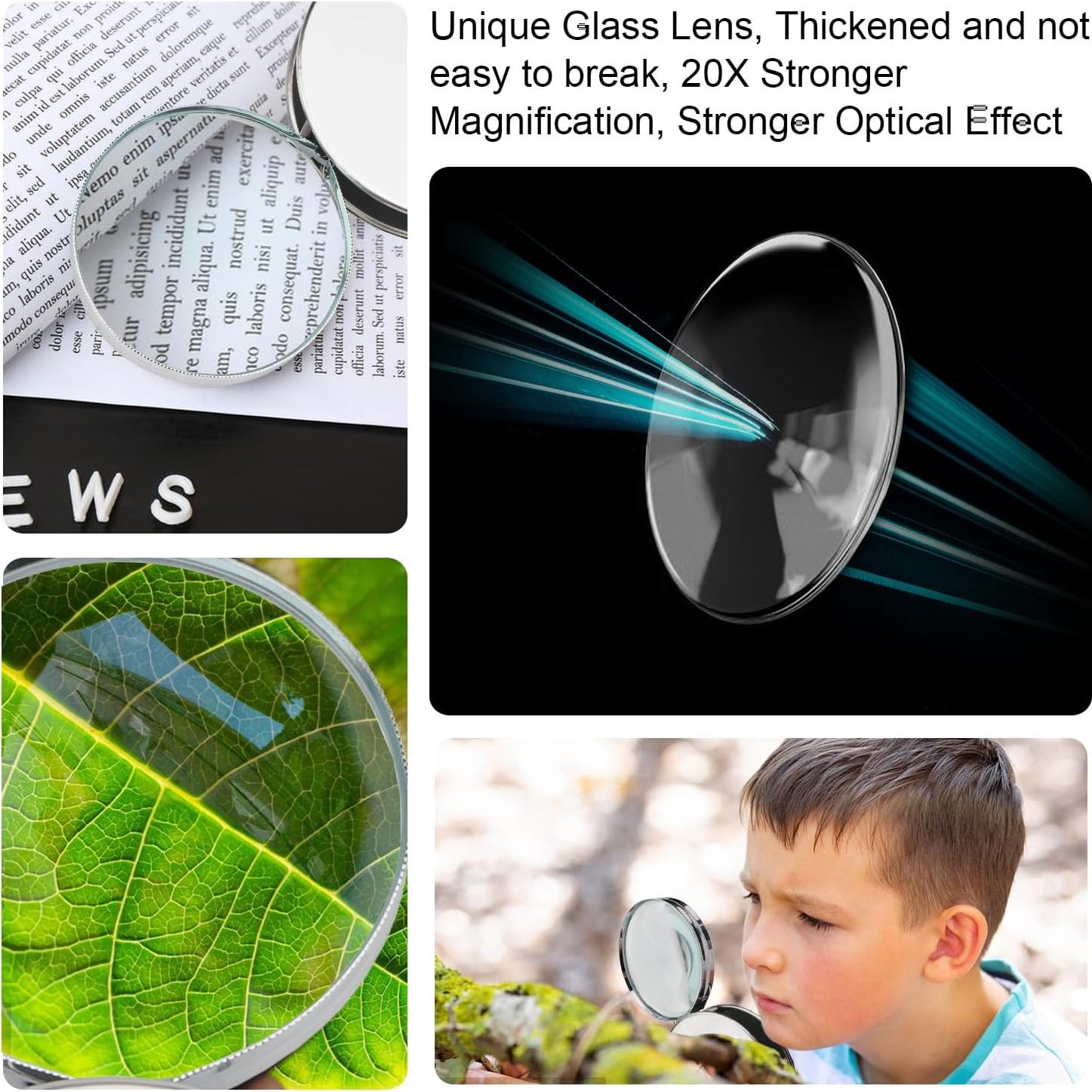 Lupa de Mano Rongon 20X Plegable con Estuche de Metal