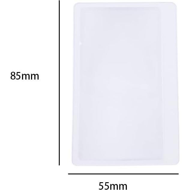 Lupas de Bolsillo Vctitil 100 Piezas 3X Aumento Transparente