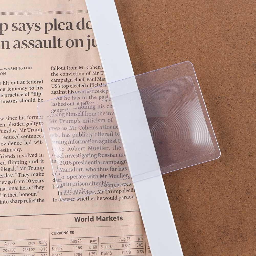 Lupas de Bolsillo Vctitil 100 Piezas 3X Aumento Transparente